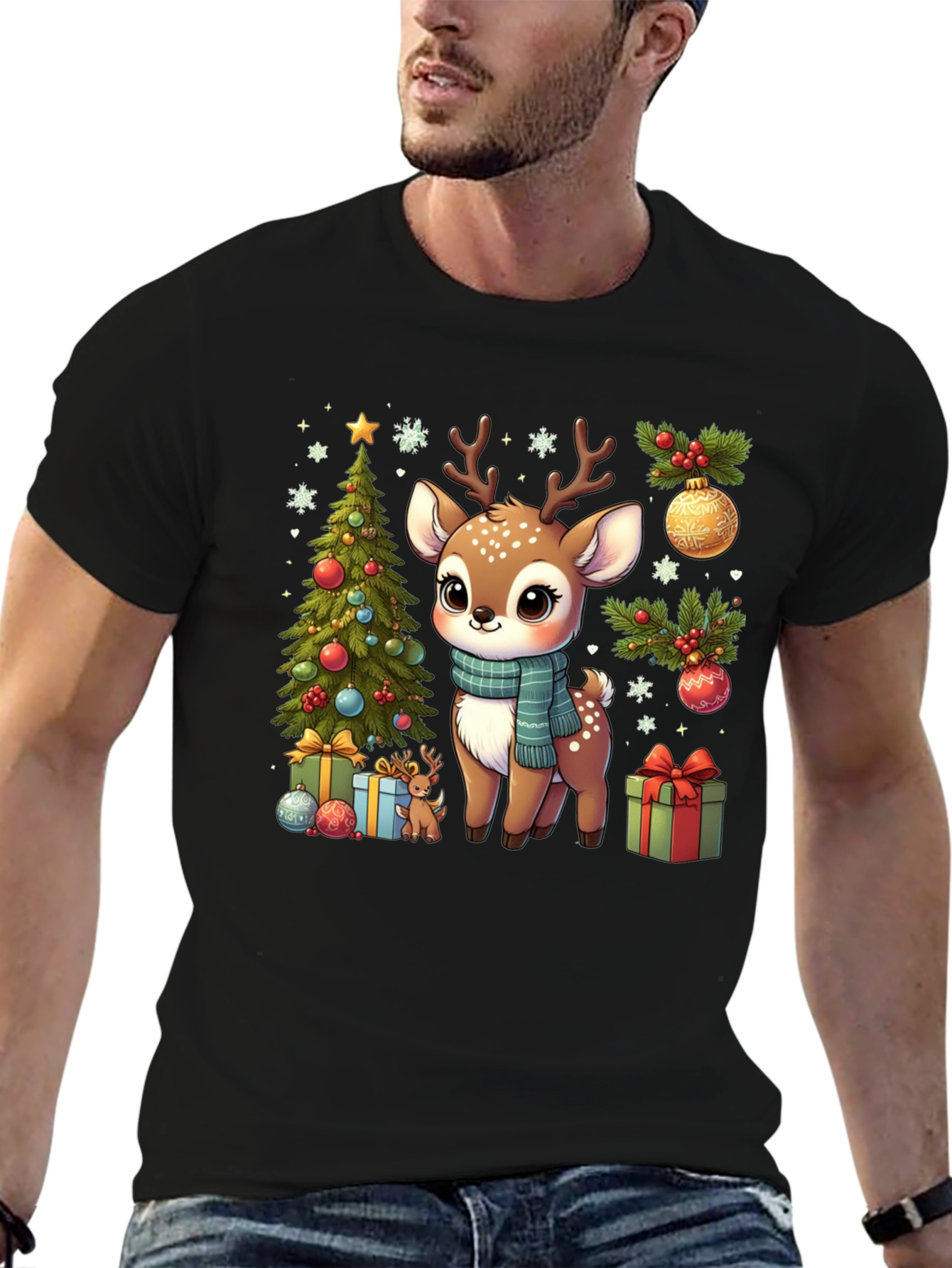 Cute Christmas Deer T-Shirt
