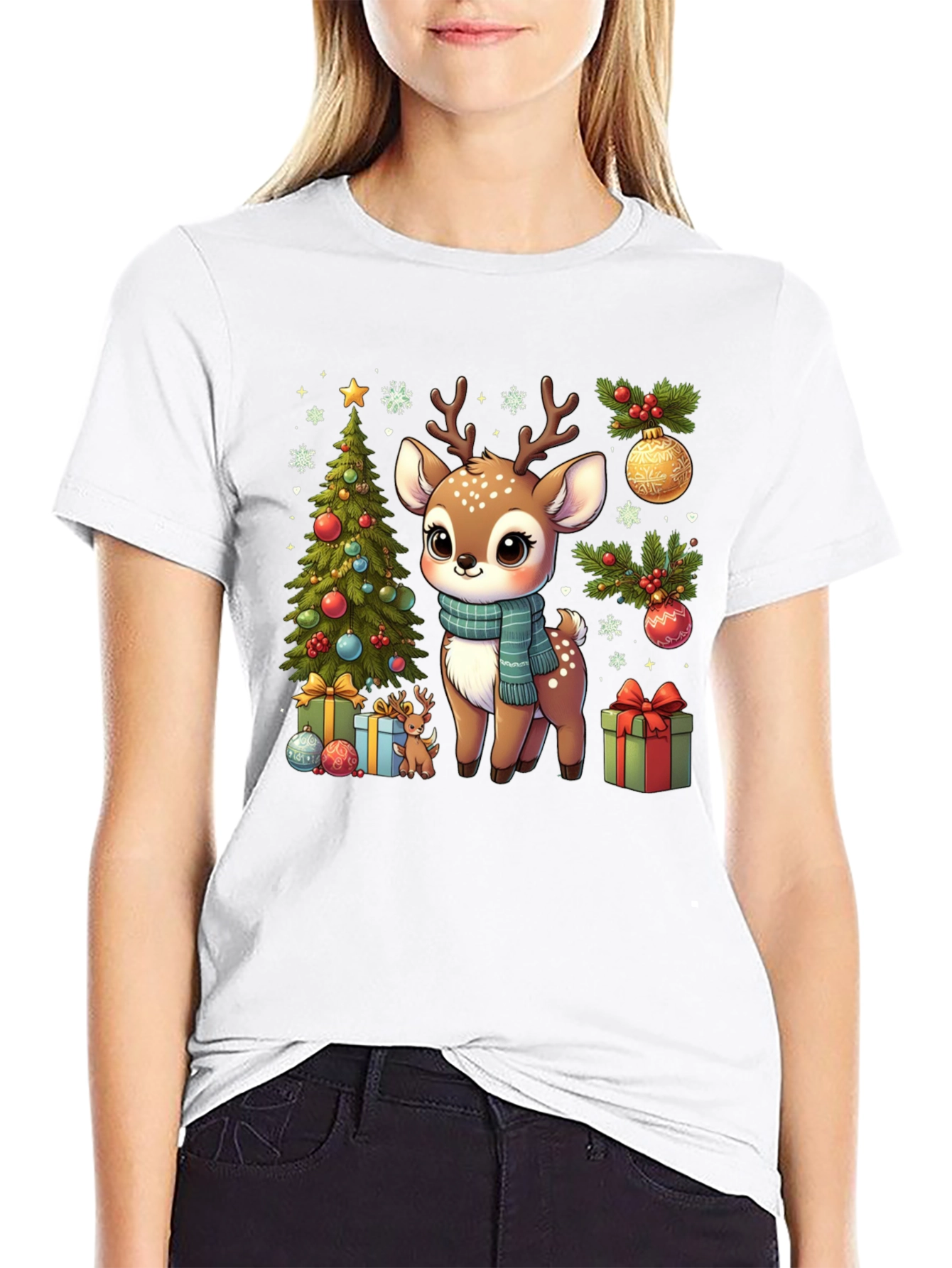 Cute Christmas Deer T-Shirt