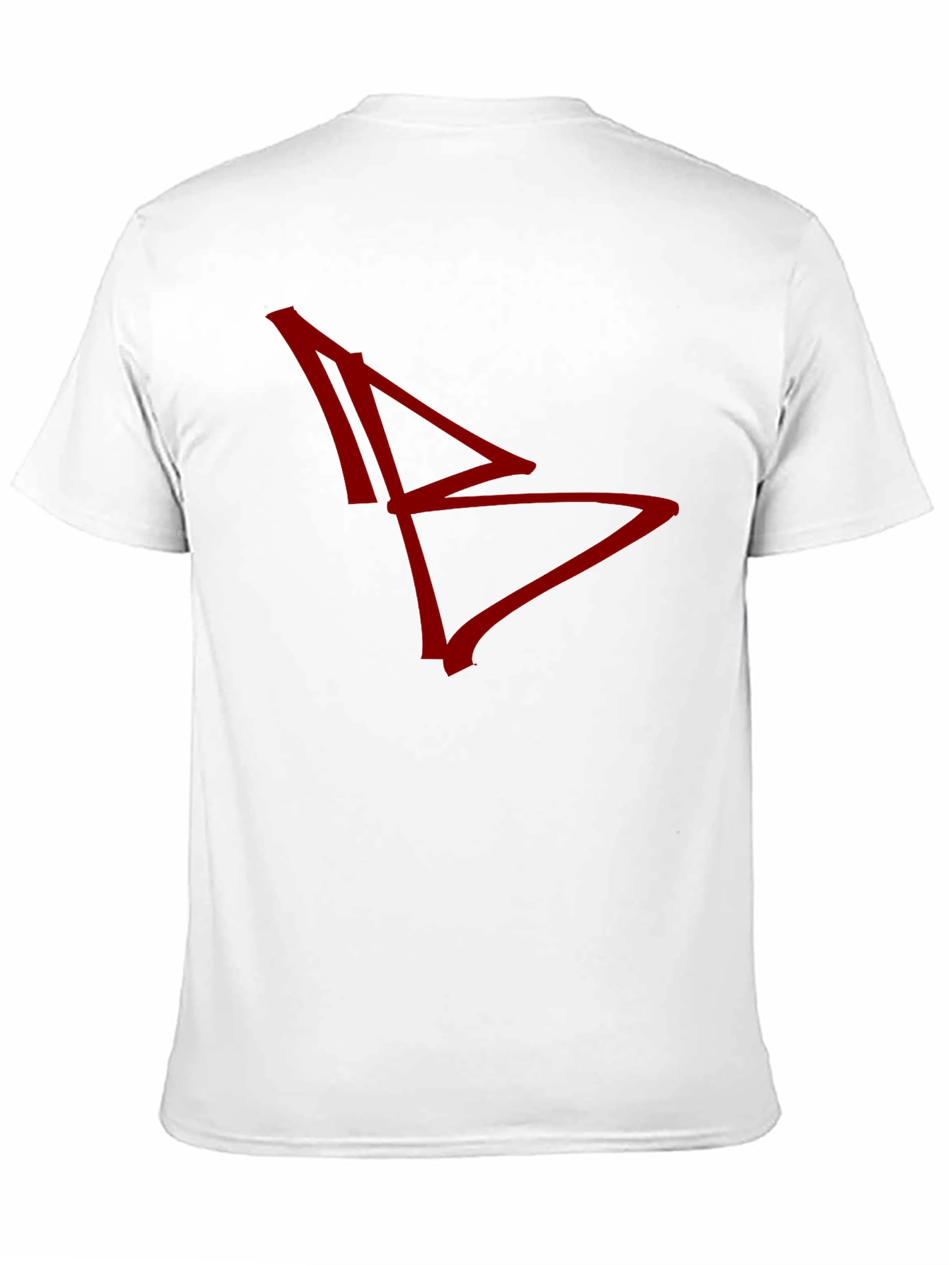 Abstract Graphic Tee - Red Design on Black