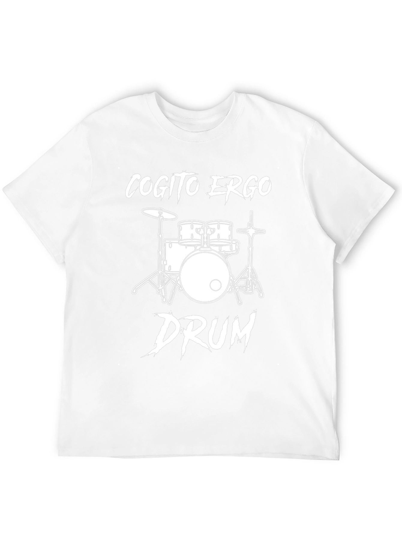 Cogito Ergo Drum T-Shirt - Music Lover Gift