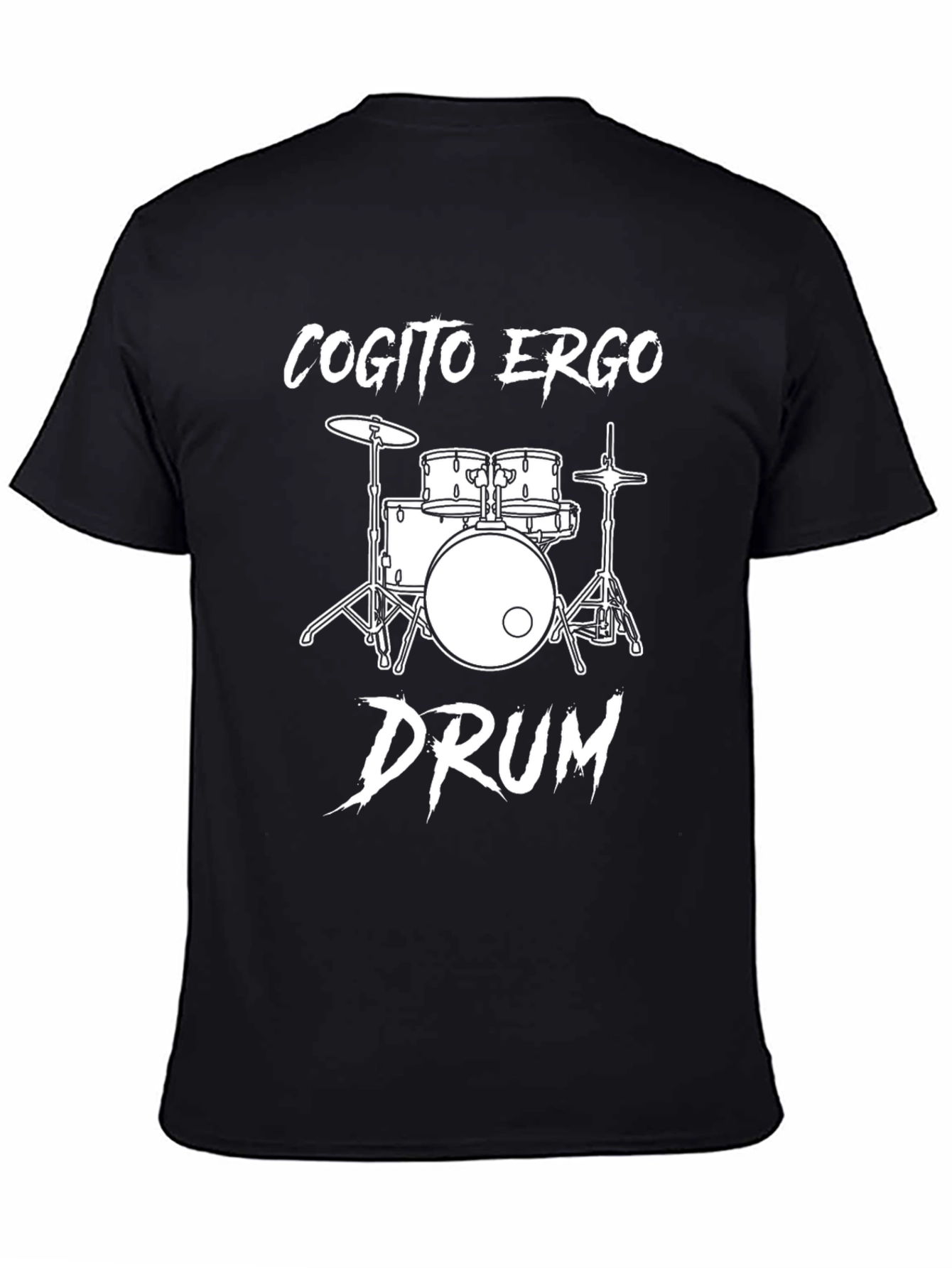 Cogito Ergo Drum T-Shirt - Music Lover Gift