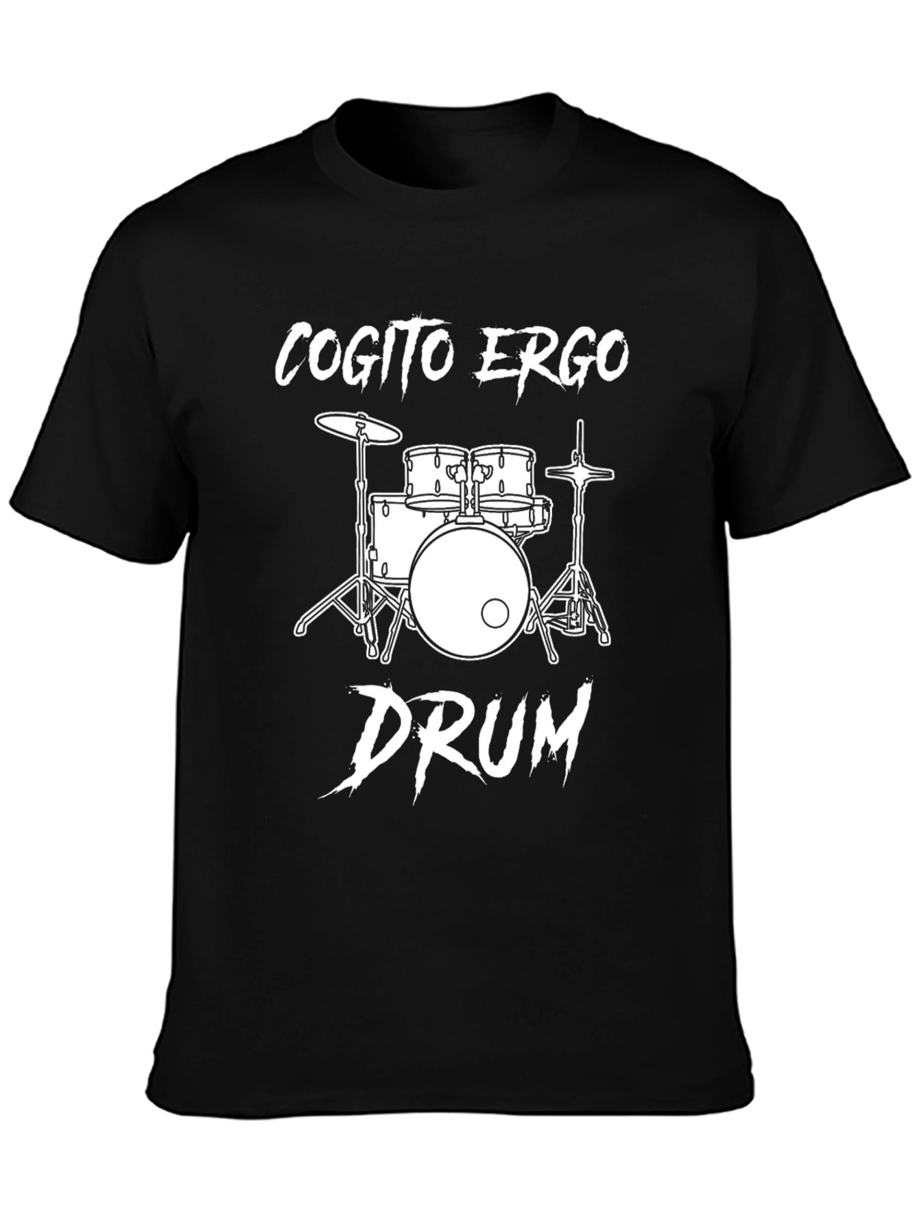Cogito Ergo Drum T-Shirt - Music Lover Gift