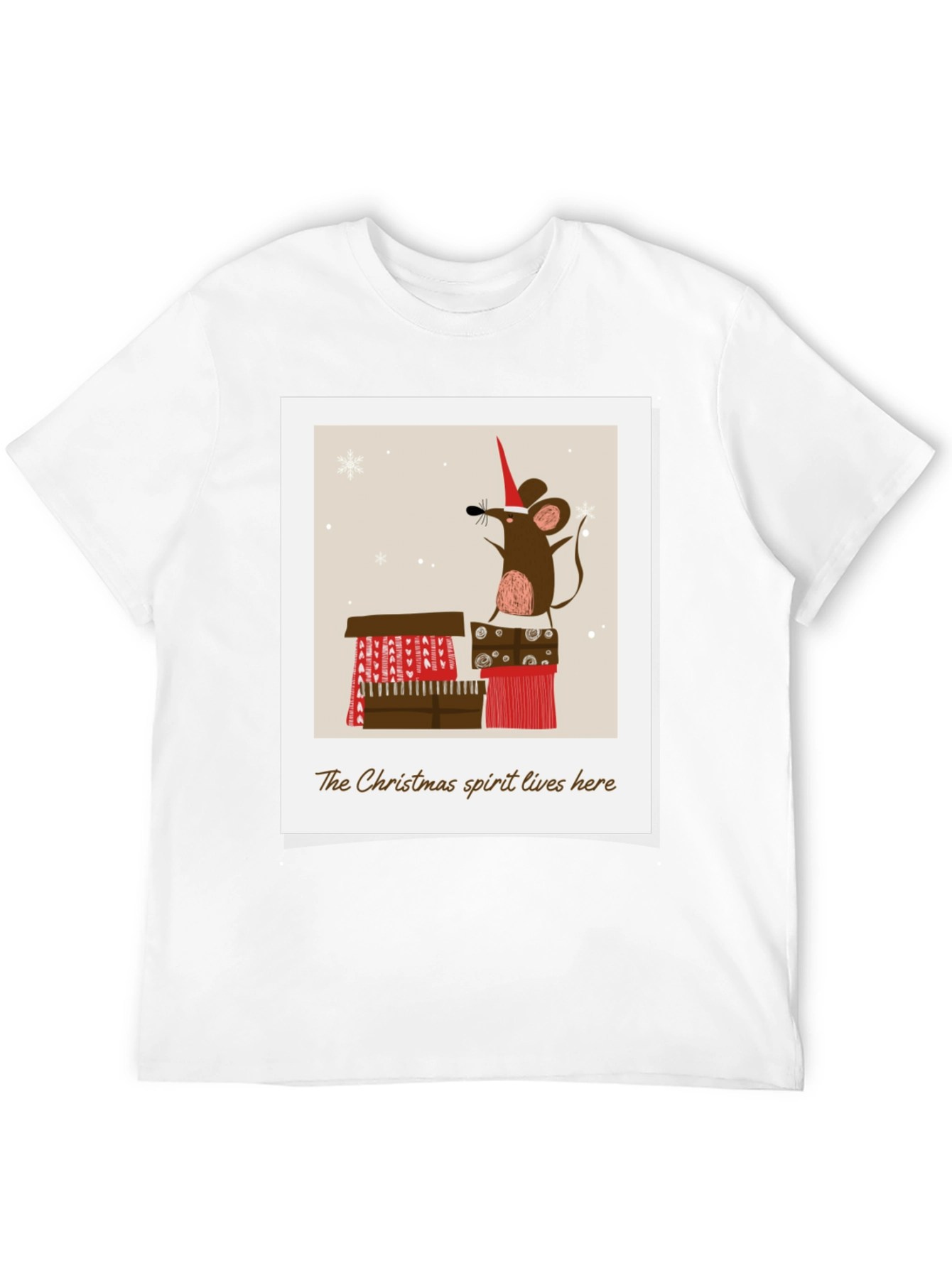 Festive Mouse Christmas Spirit T-Shirt