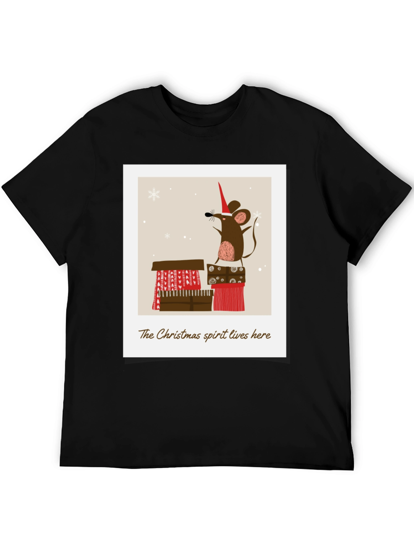 Festive Mouse Christmas Spirit T-Shirt