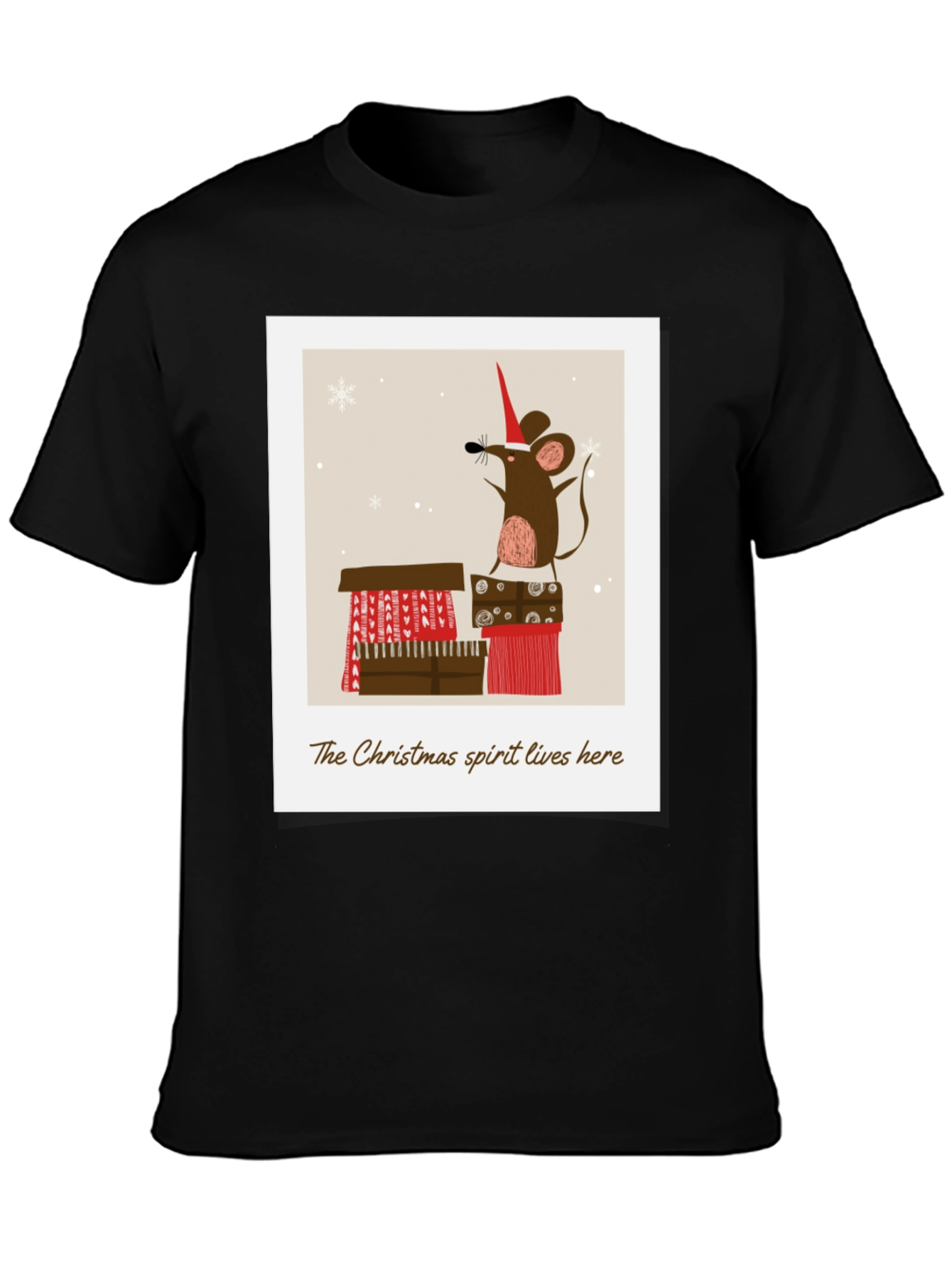Festive Mouse Christmas Spirit T-Shirt