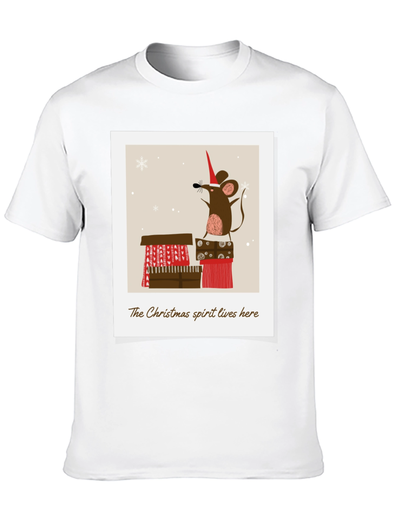 Festive Mouse Christmas Spirit T-Shirt