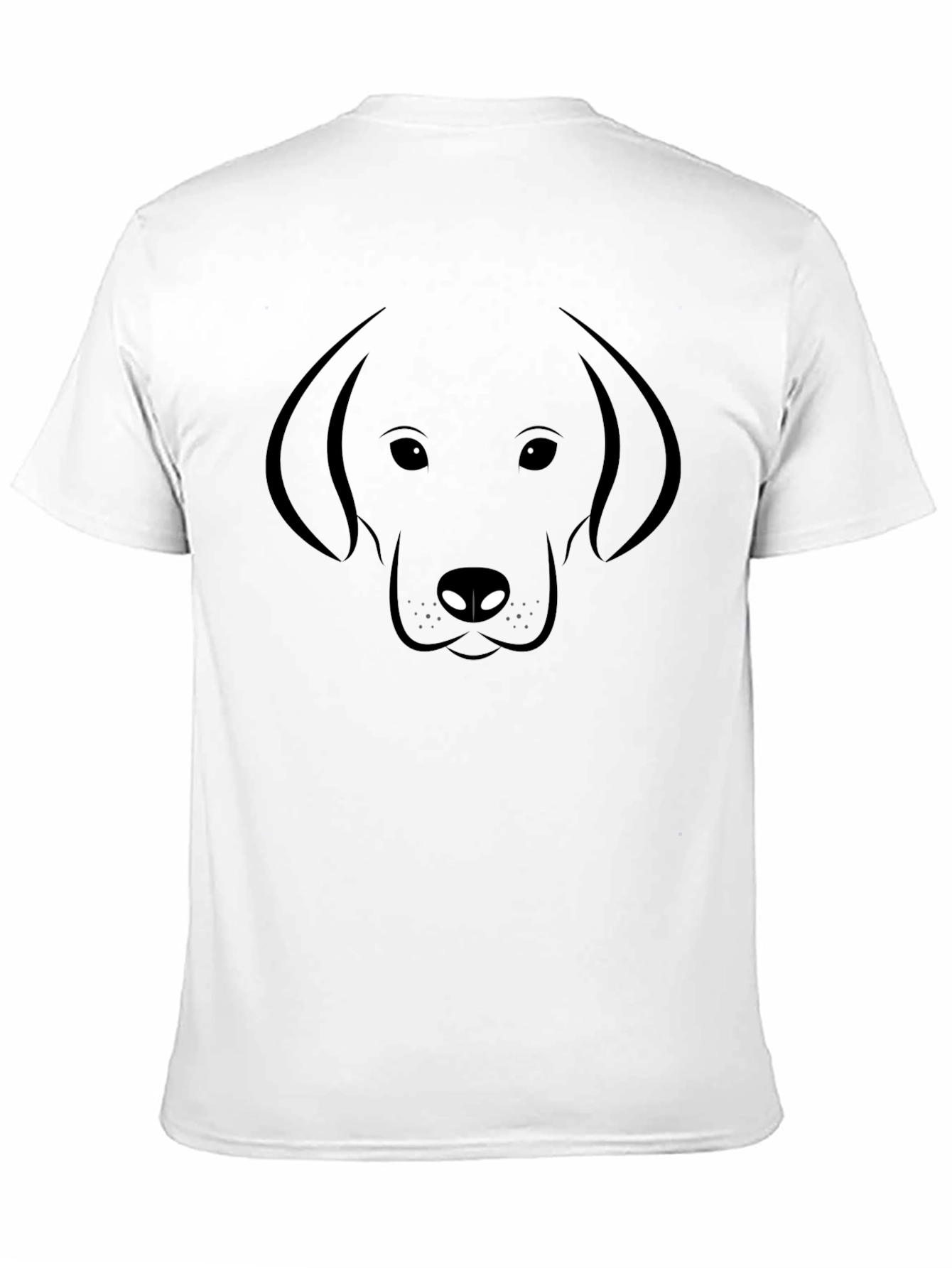 Dog Face Graphic Tee - Black