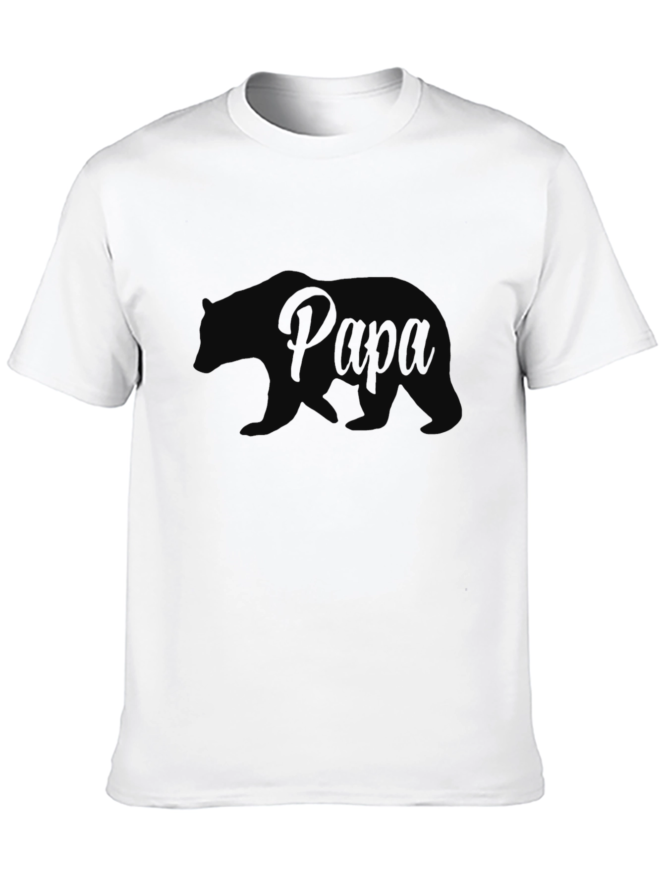 Papa Bear Graphic T-Shirt - Black