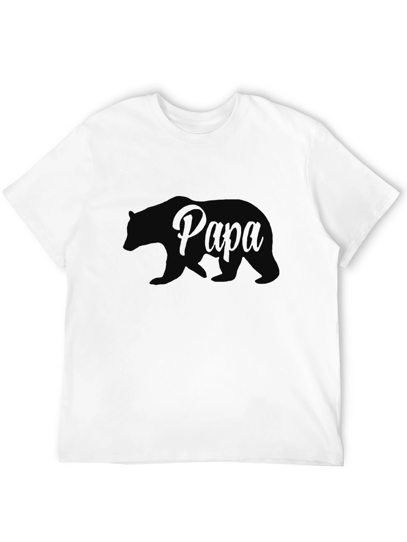Papa Bear Graphic T-Shirt - Black