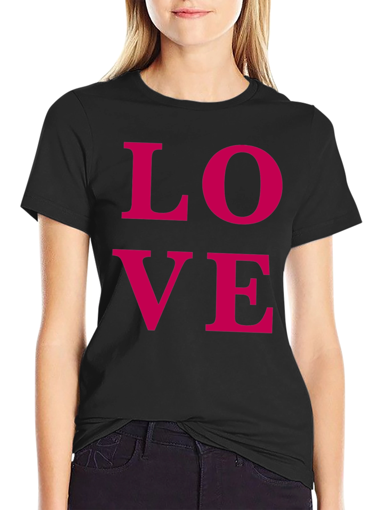 Love Graphic Tee - Modern Black T-Shirt