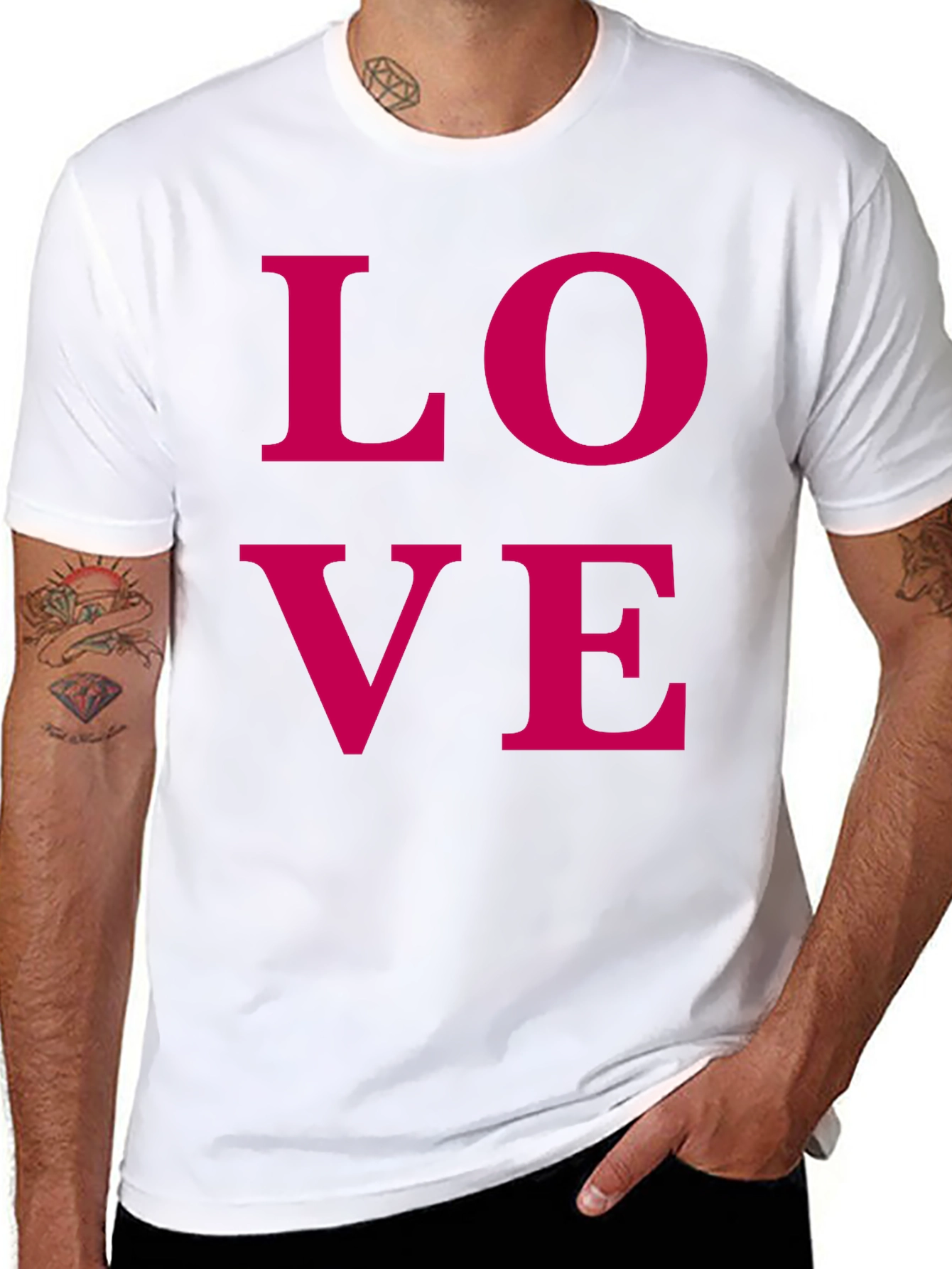 Love Graphic Tee - Modern Black T-Shirt