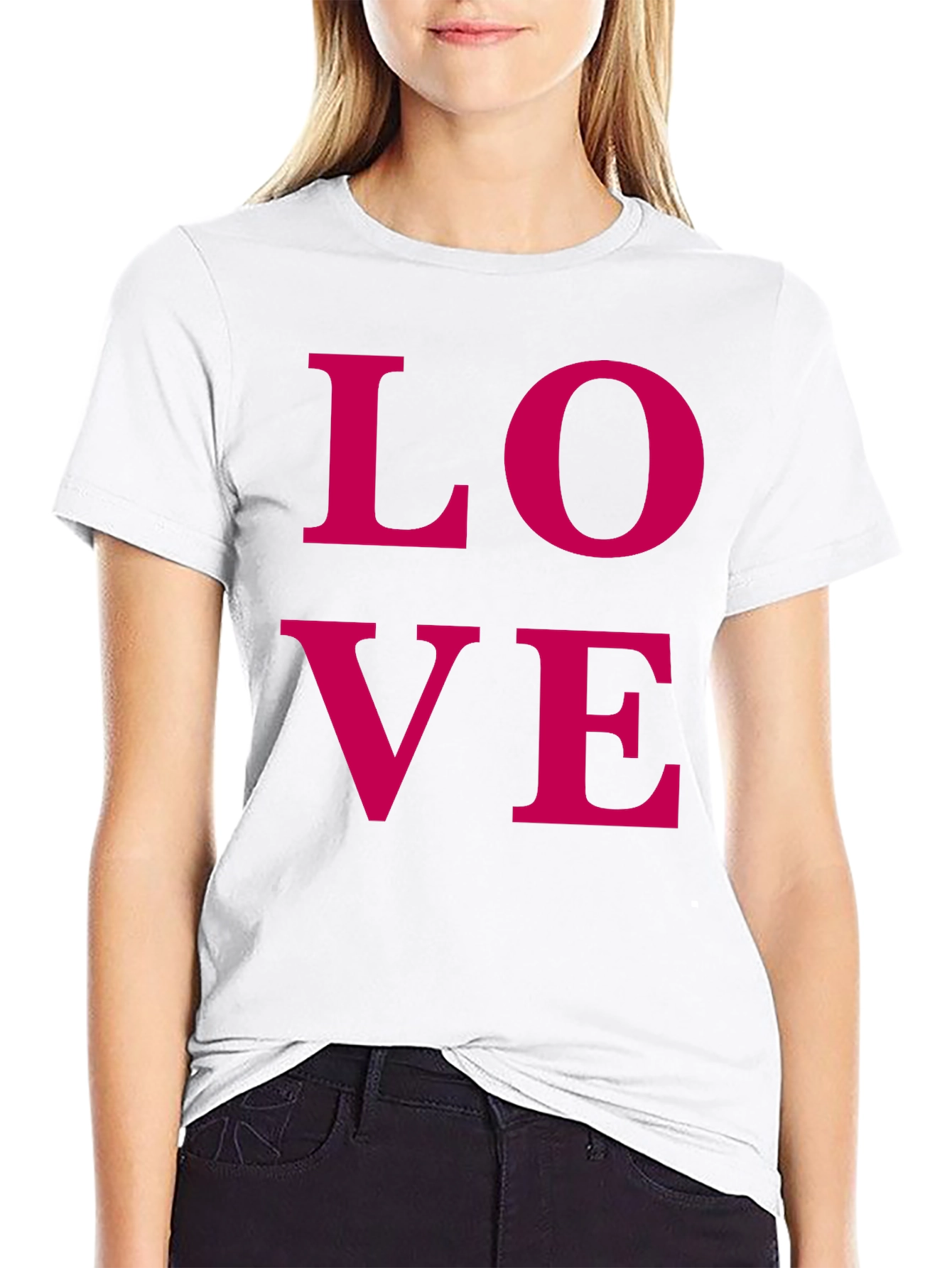 Love Graphic Tee - Modern Black T-Shirt