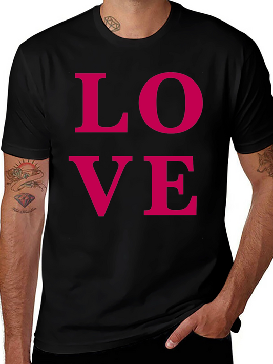 Love Graphic Tee - Modern Black T-Shirt