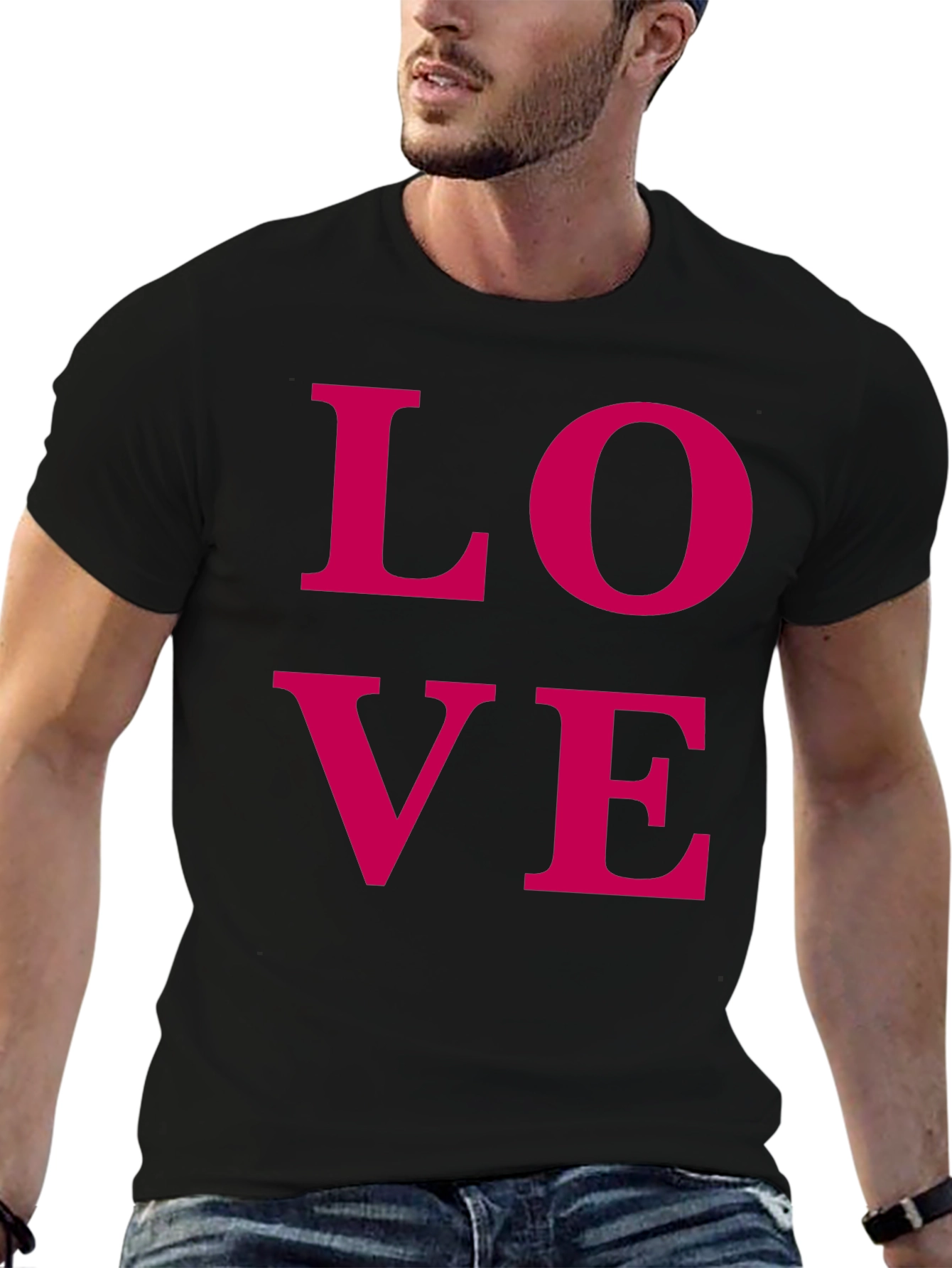 Love Graphic Tee - Modern Black T-Shirt