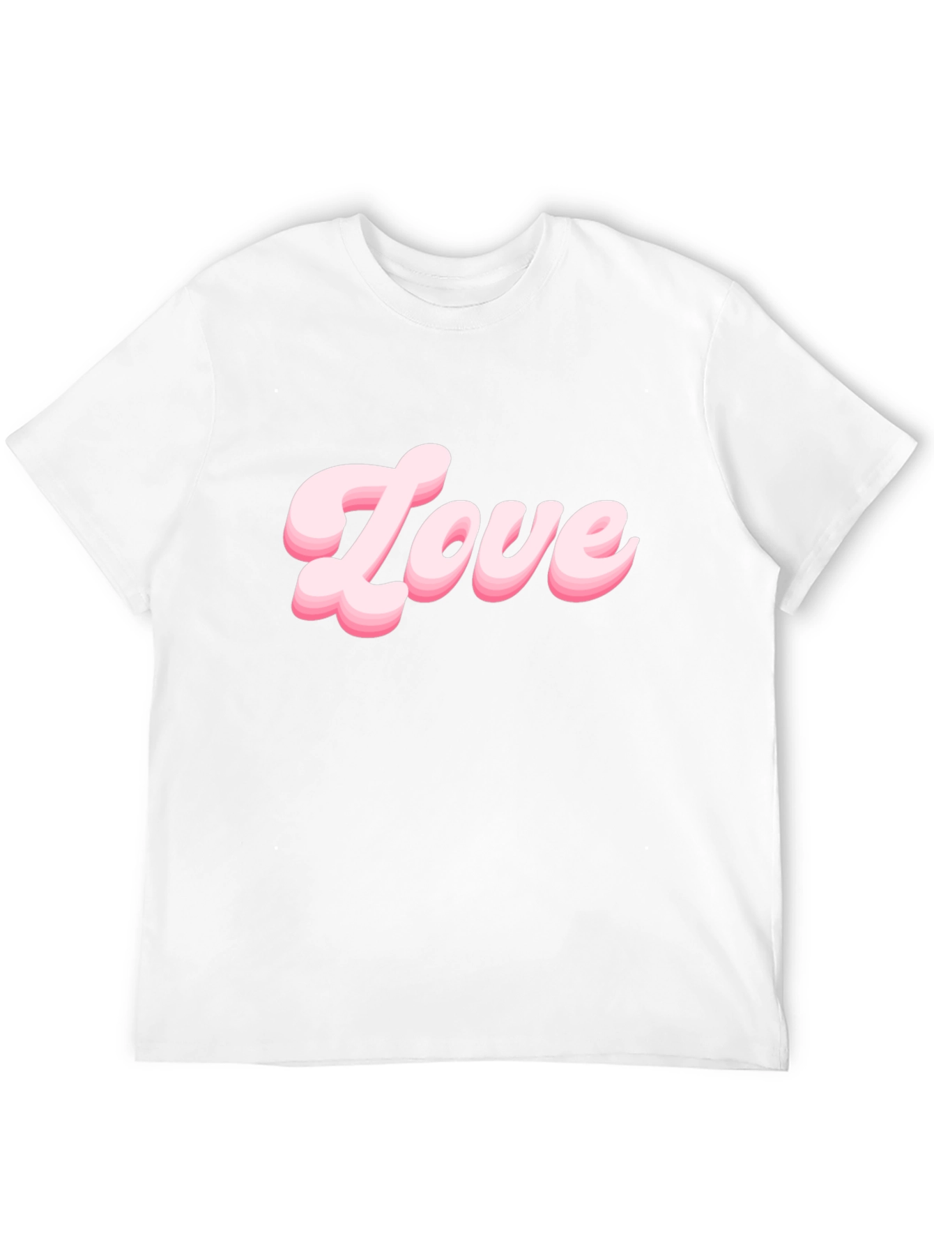 Love T-Shirt - Stylish Black Tee with Pink Text
