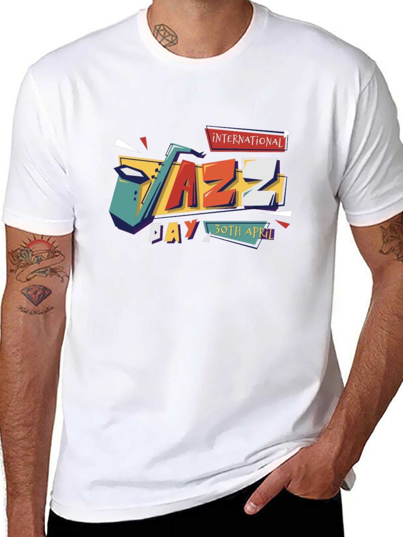 International Jazz Day Black T-Shirt