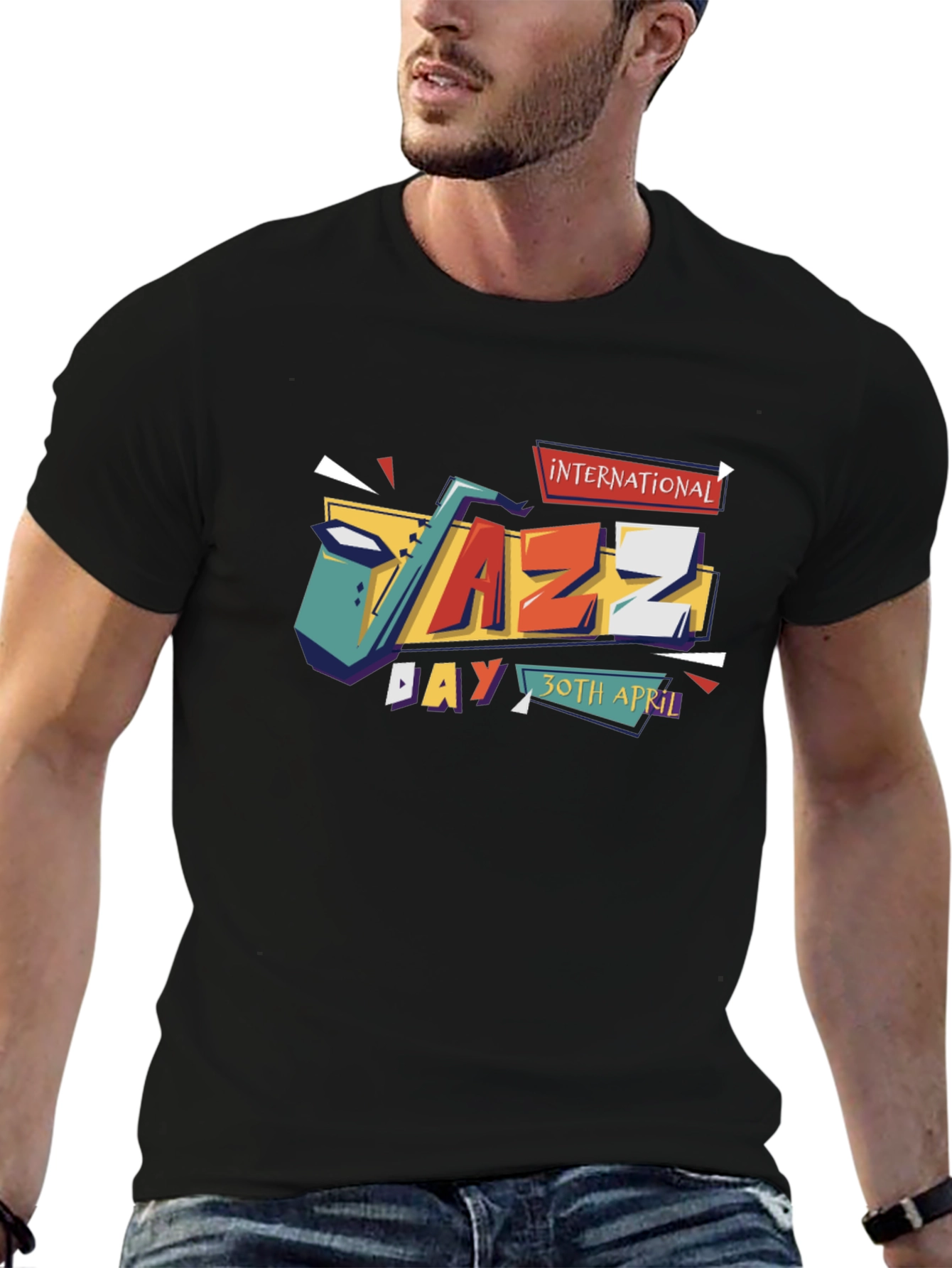 International Jazz Day Black T-Shirt