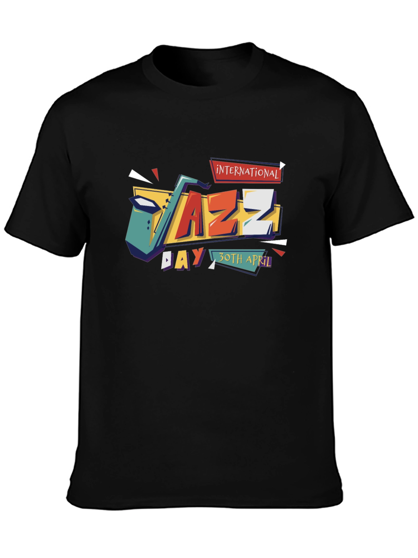 International Jazz Day Black T-Shirt