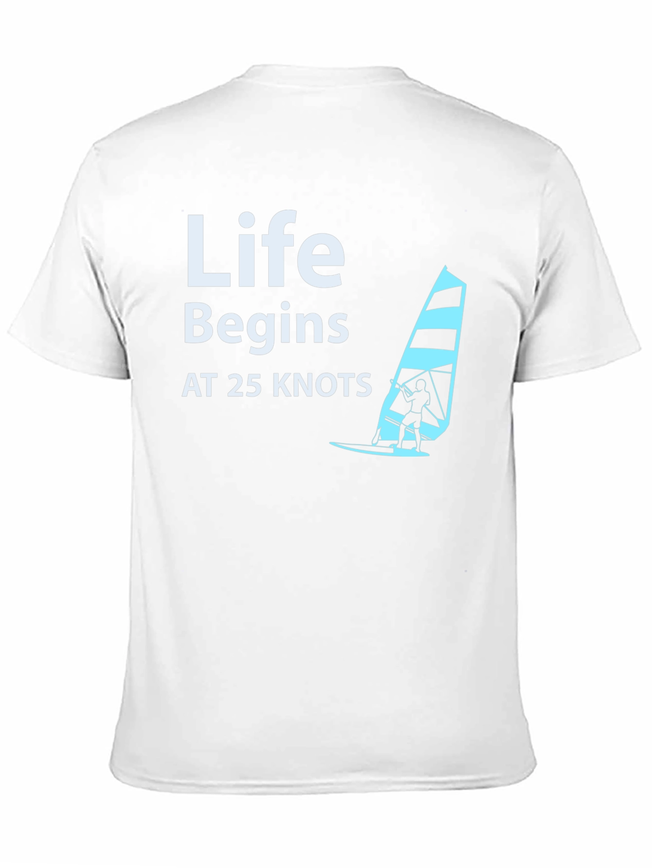 Life Begins at 25 Knots Black T-Shirt