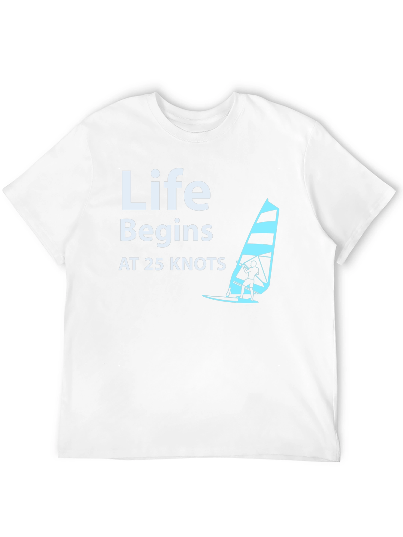 Life Begins at 25 Knots Black T-Shirt