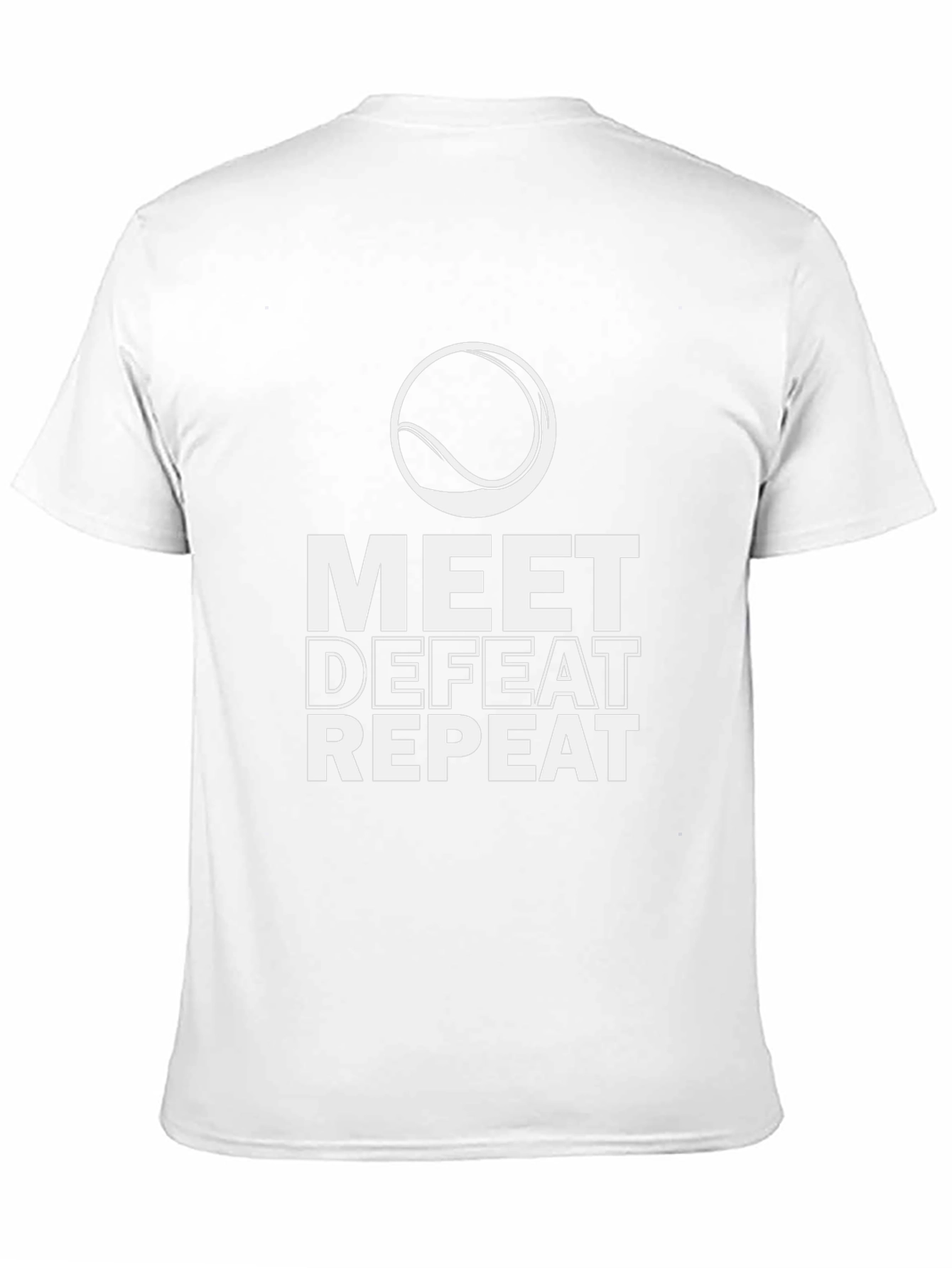 Meet Defeat Repeat Graphic Tee