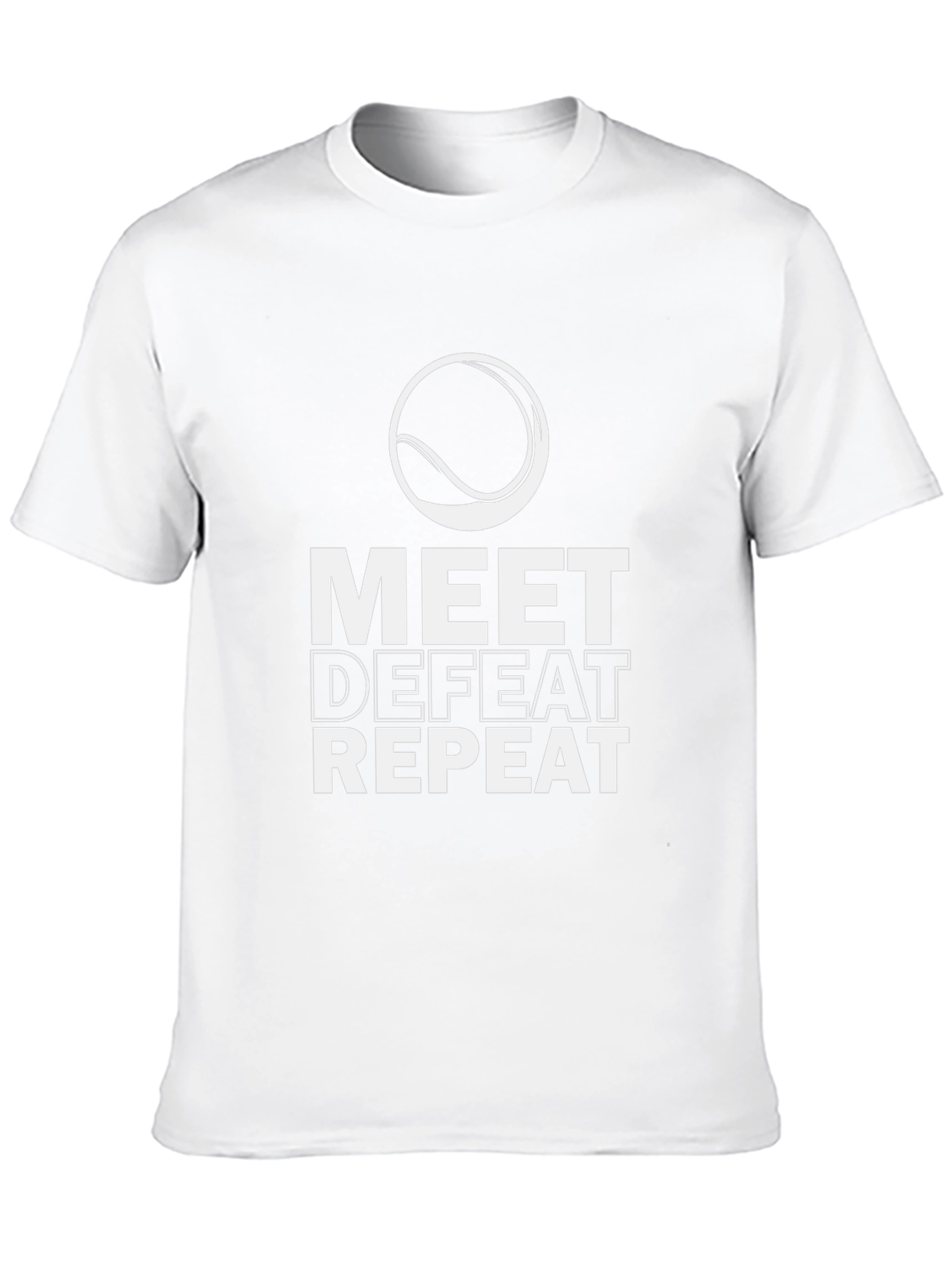 Meet Defeat Repeat Graphic Tee