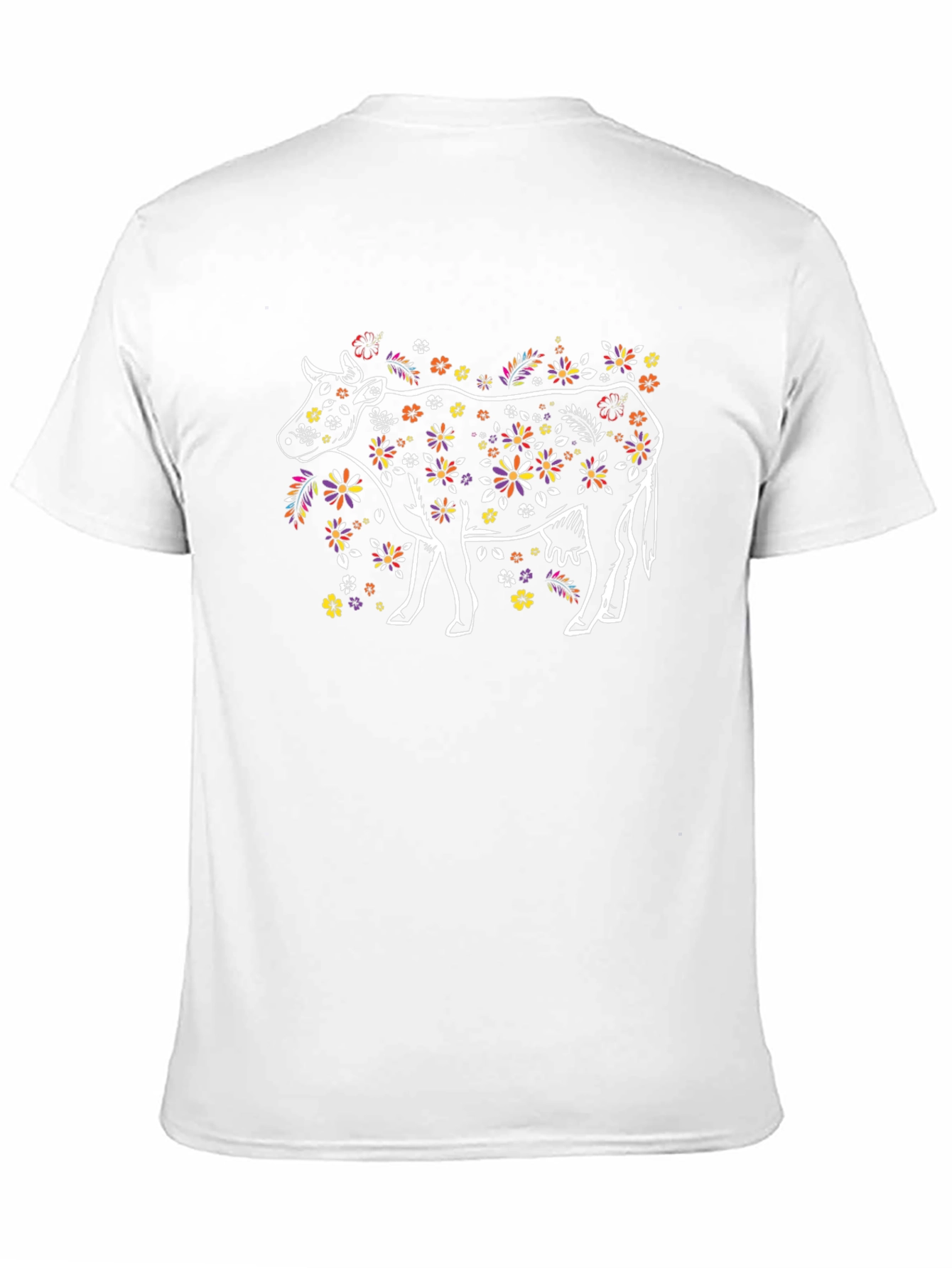 Floral Cow T-Shirt - Unique Graphic Tee