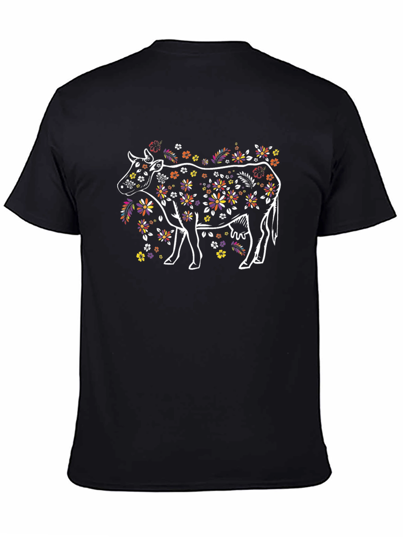 Floral Cow T-Shirt - Unique Graphic Tee