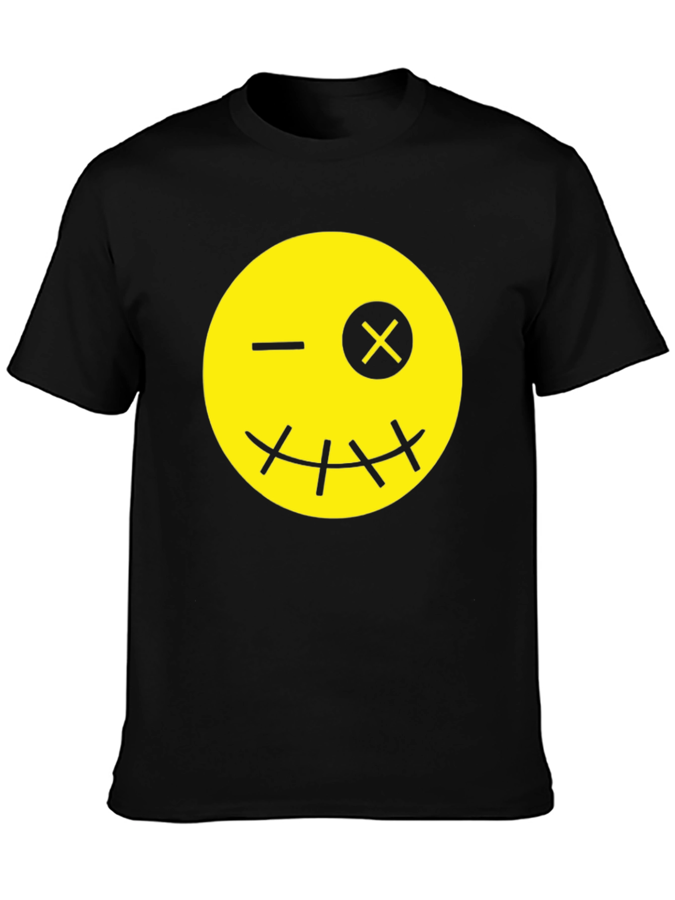 Winking Smiley Face Graphic T-Shirt