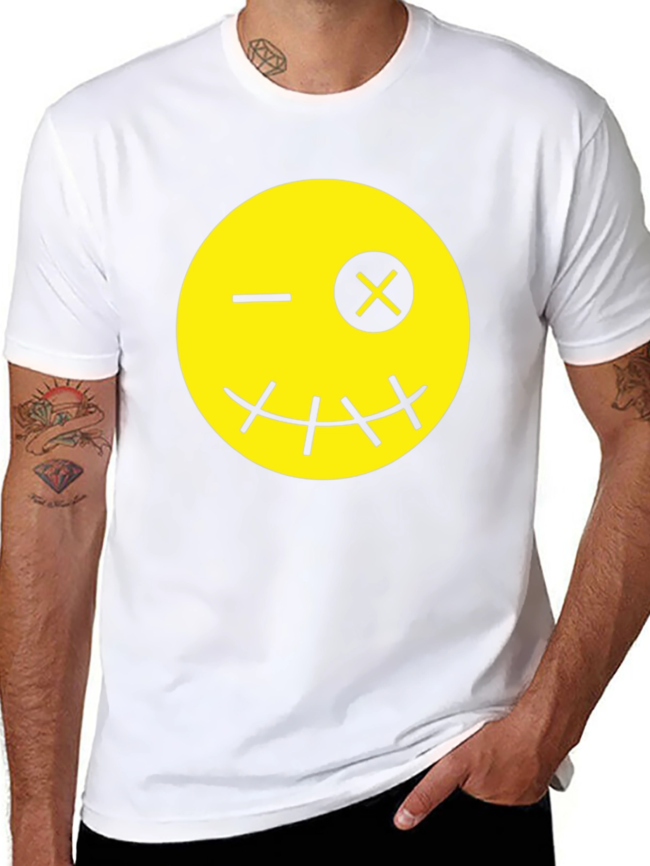 Winking Smiley Face Graphic T-Shirt