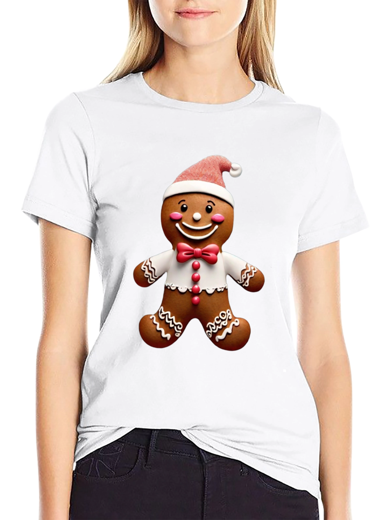 Festive Gingerbread Man Holiday T-Shirt