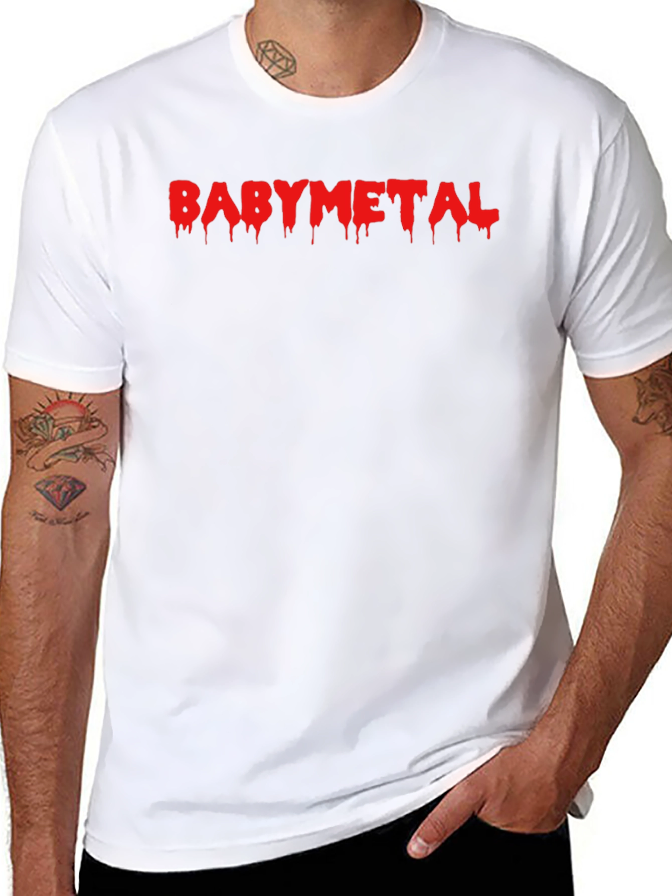 BABYMETAL Drip Logo Black T-Shirt