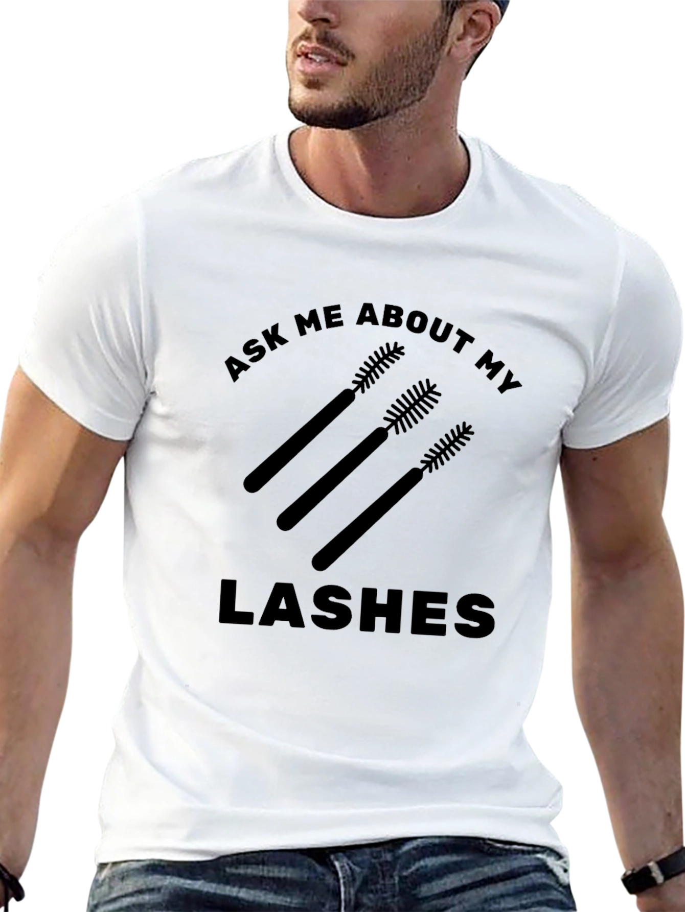 Ask Me About My Lashes Graphic Tee
