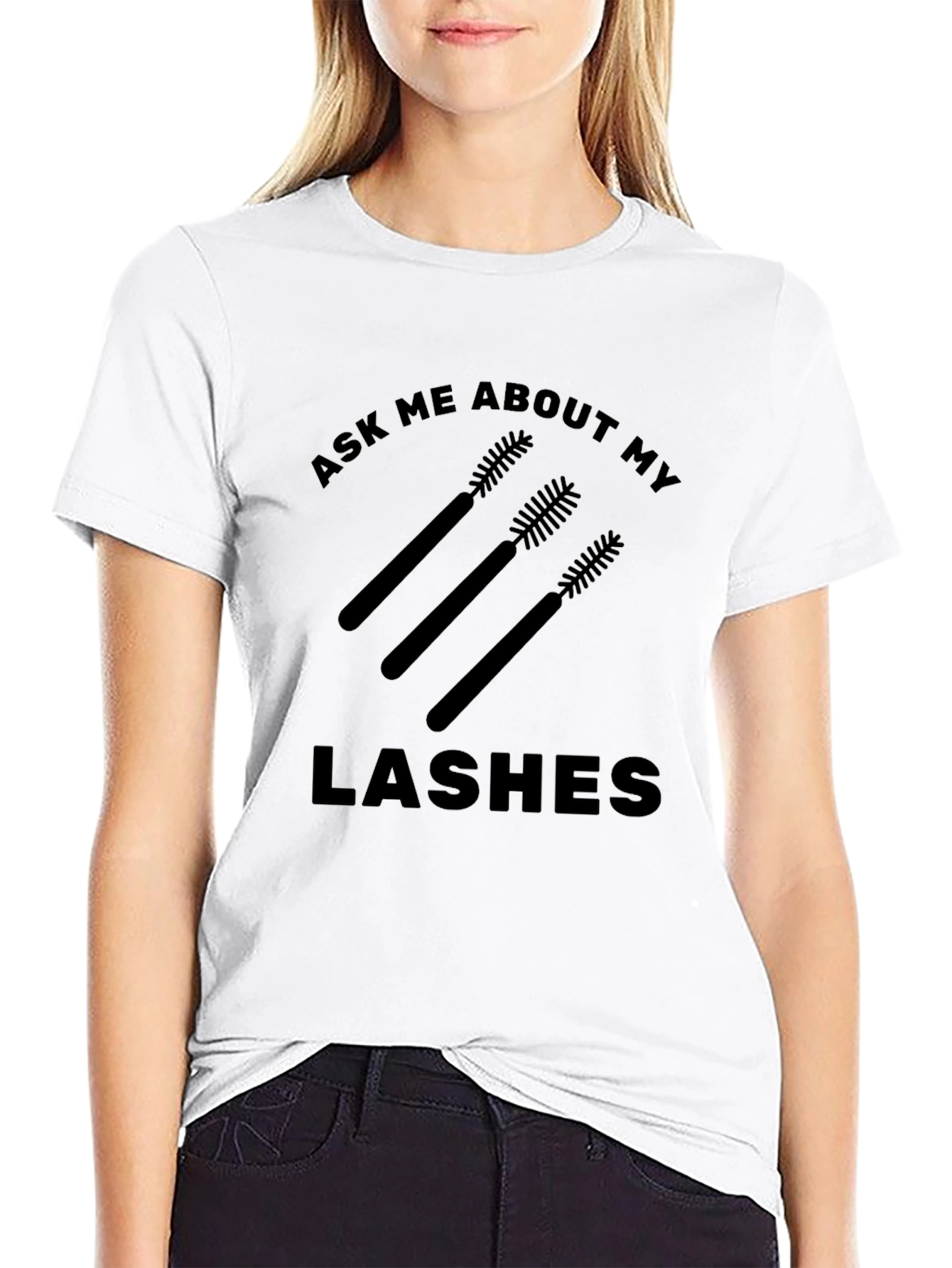 Ask Me About My Lashes Graphic Tee