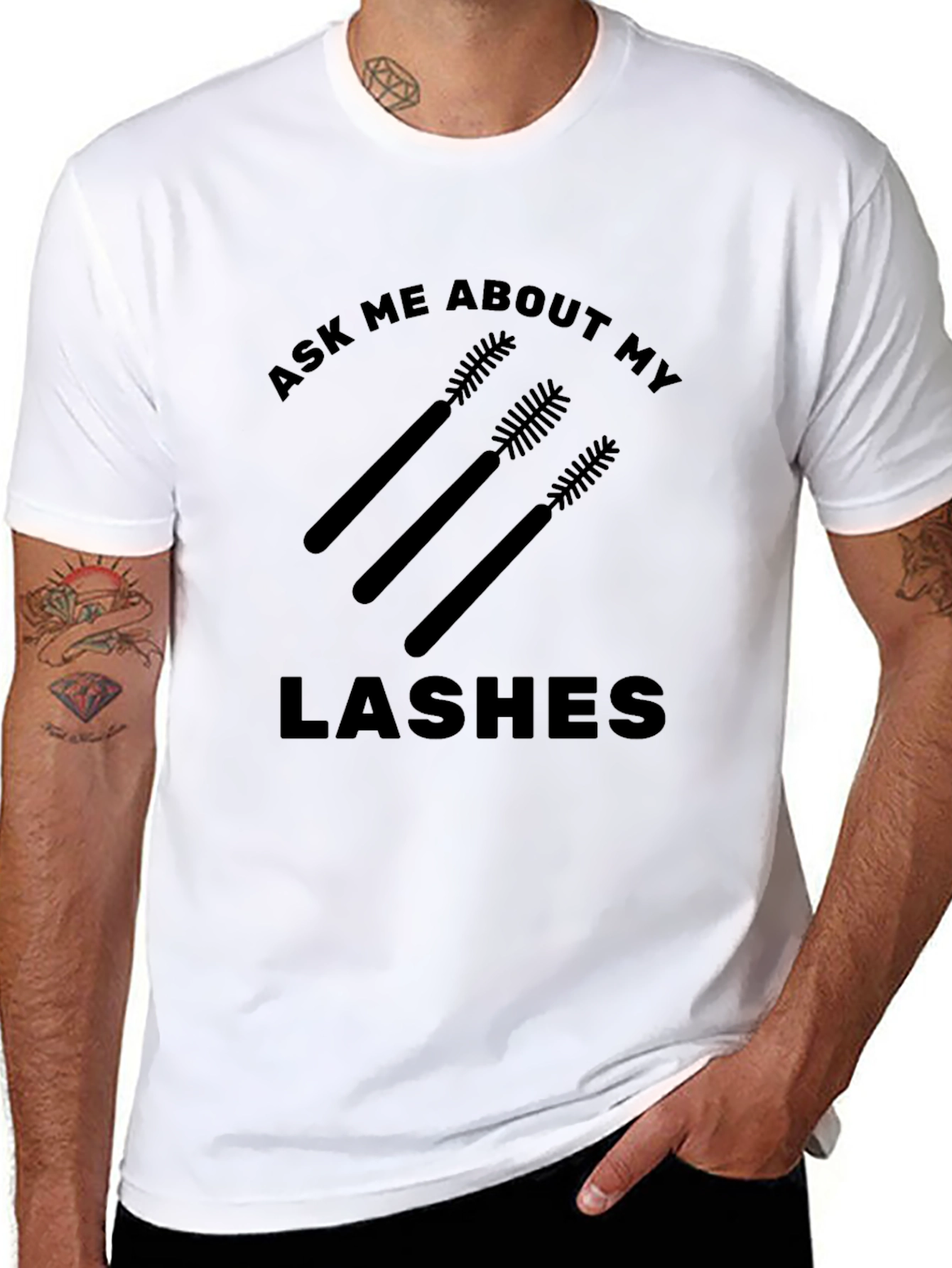 Ask Me About My Lashes Graphic Tee