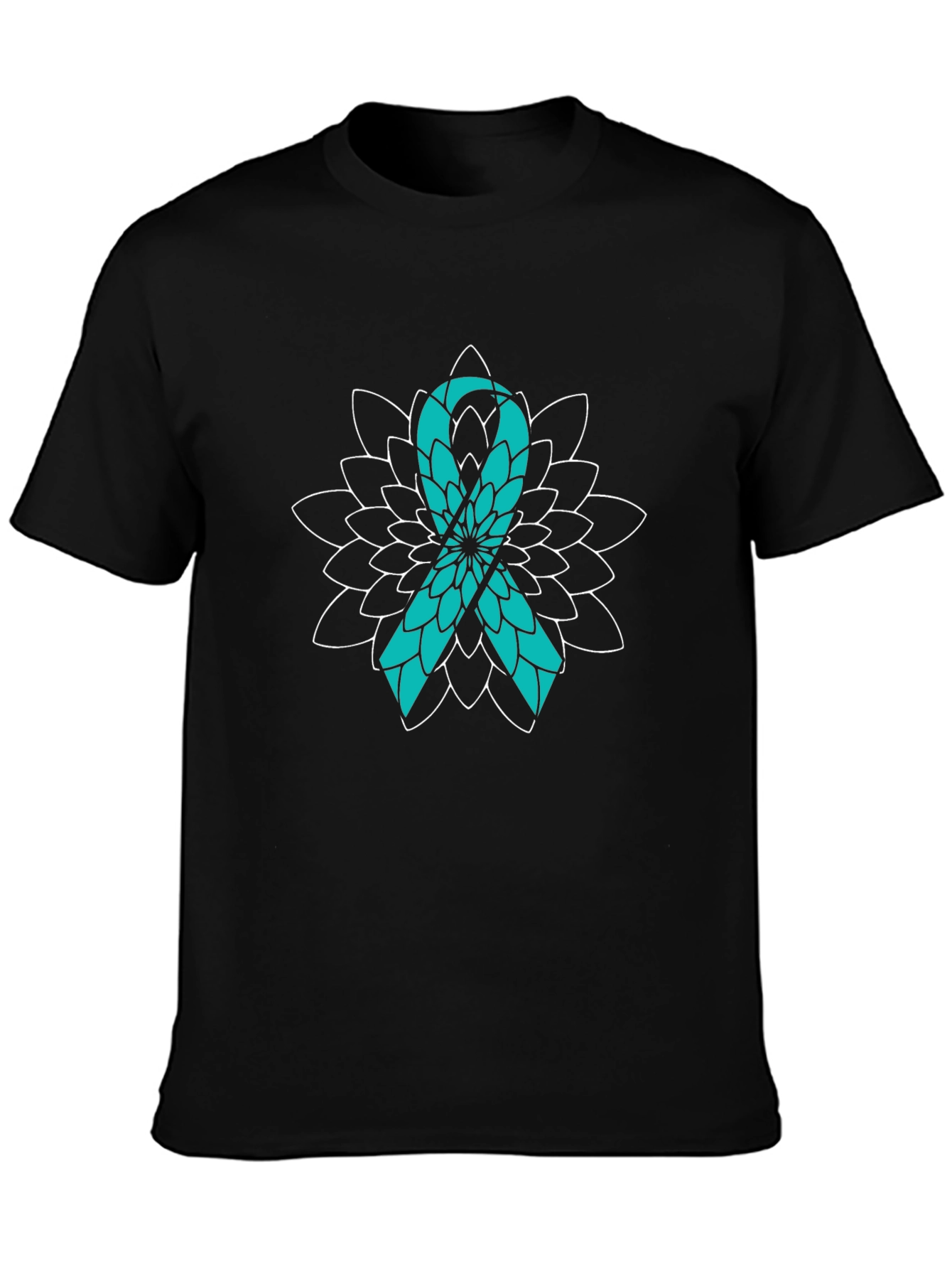 Awareness Ribbon T-Shirt - Teal Ribbon Graphic Tee