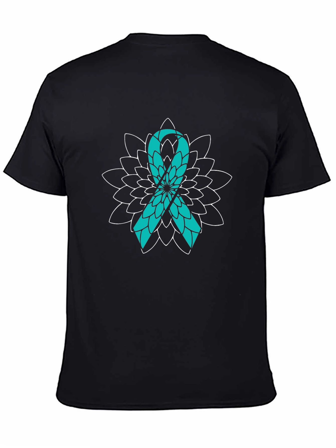 Awareness Ribbon T-Shirt - Teal Ribbon Graphic Tee