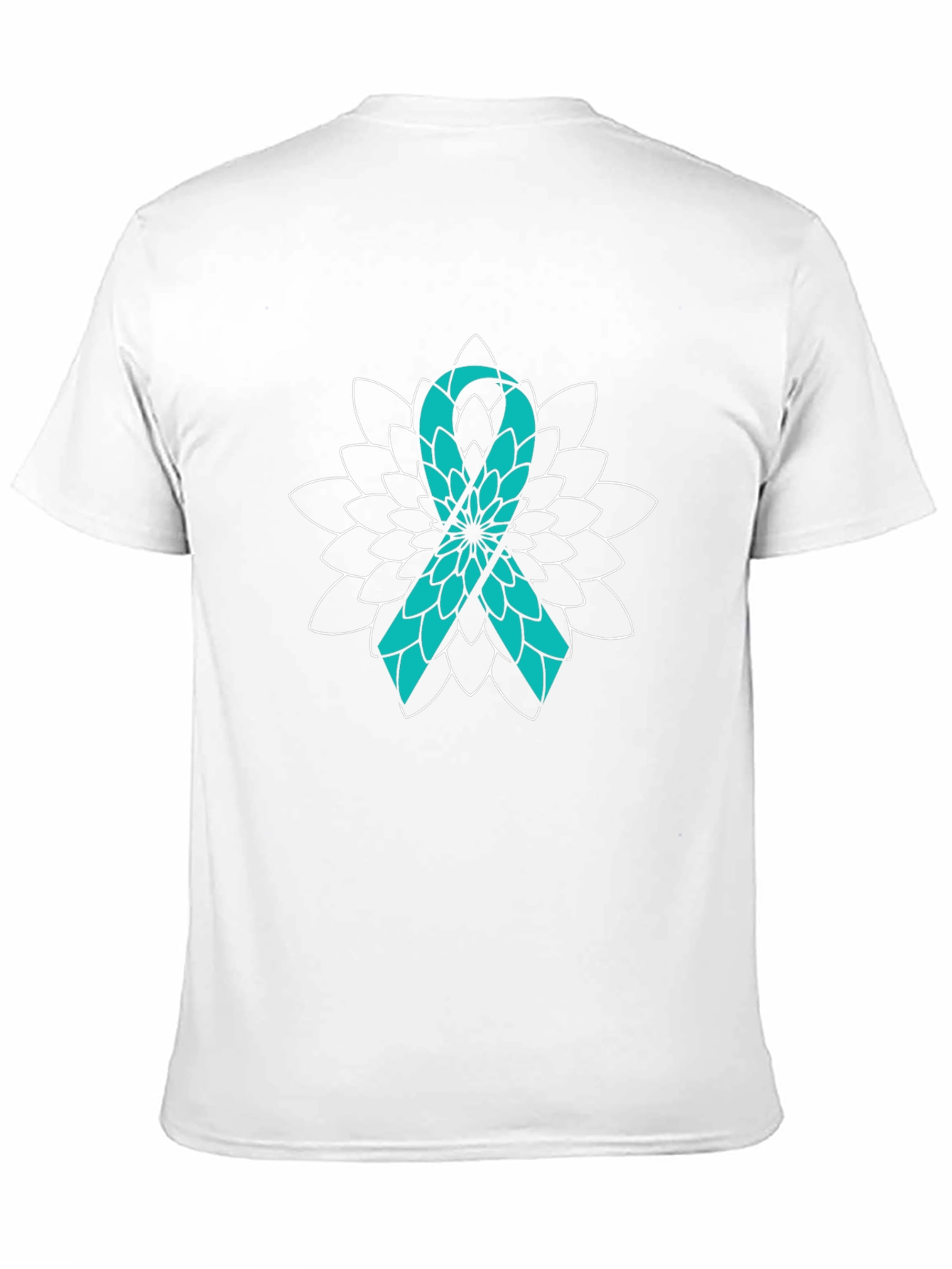 Awareness Ribbon T-Shirt - Teal Ribbon Graphic Tee