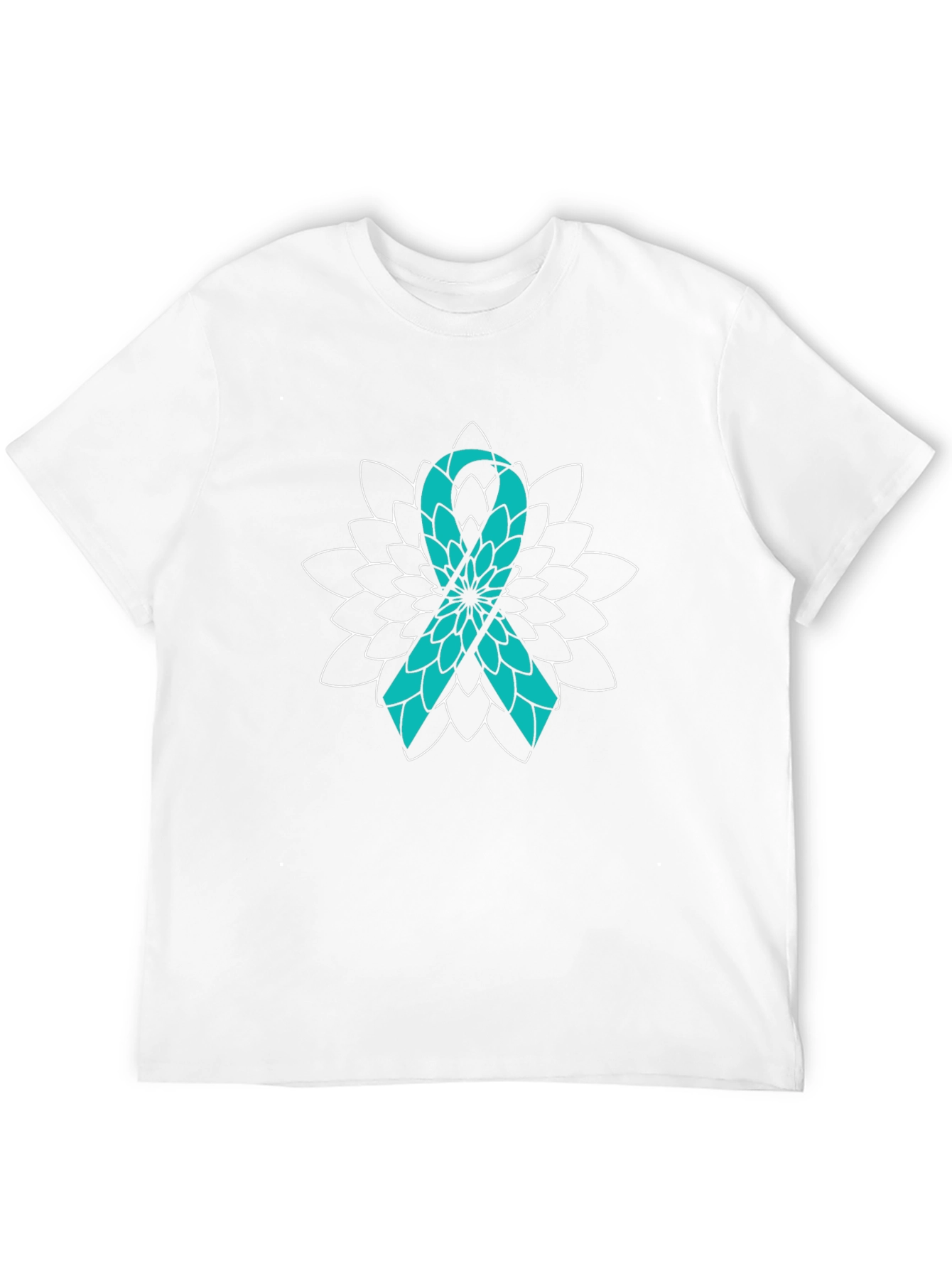 Awareness Ribbon T-Shirt - Teal Ribbon Graphic Tee
