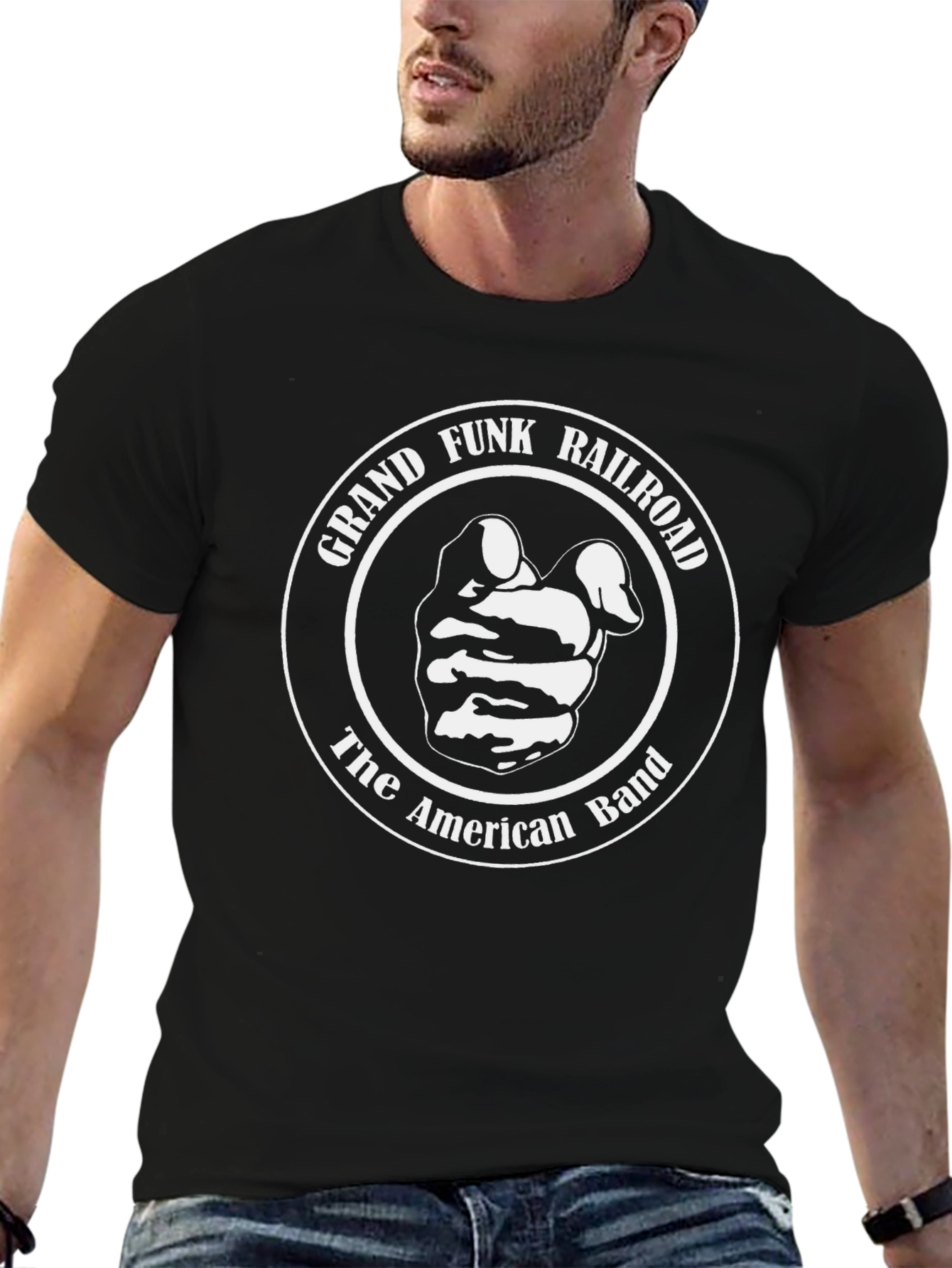 Grand Funk Railroad Black T-Shirt - The American Band