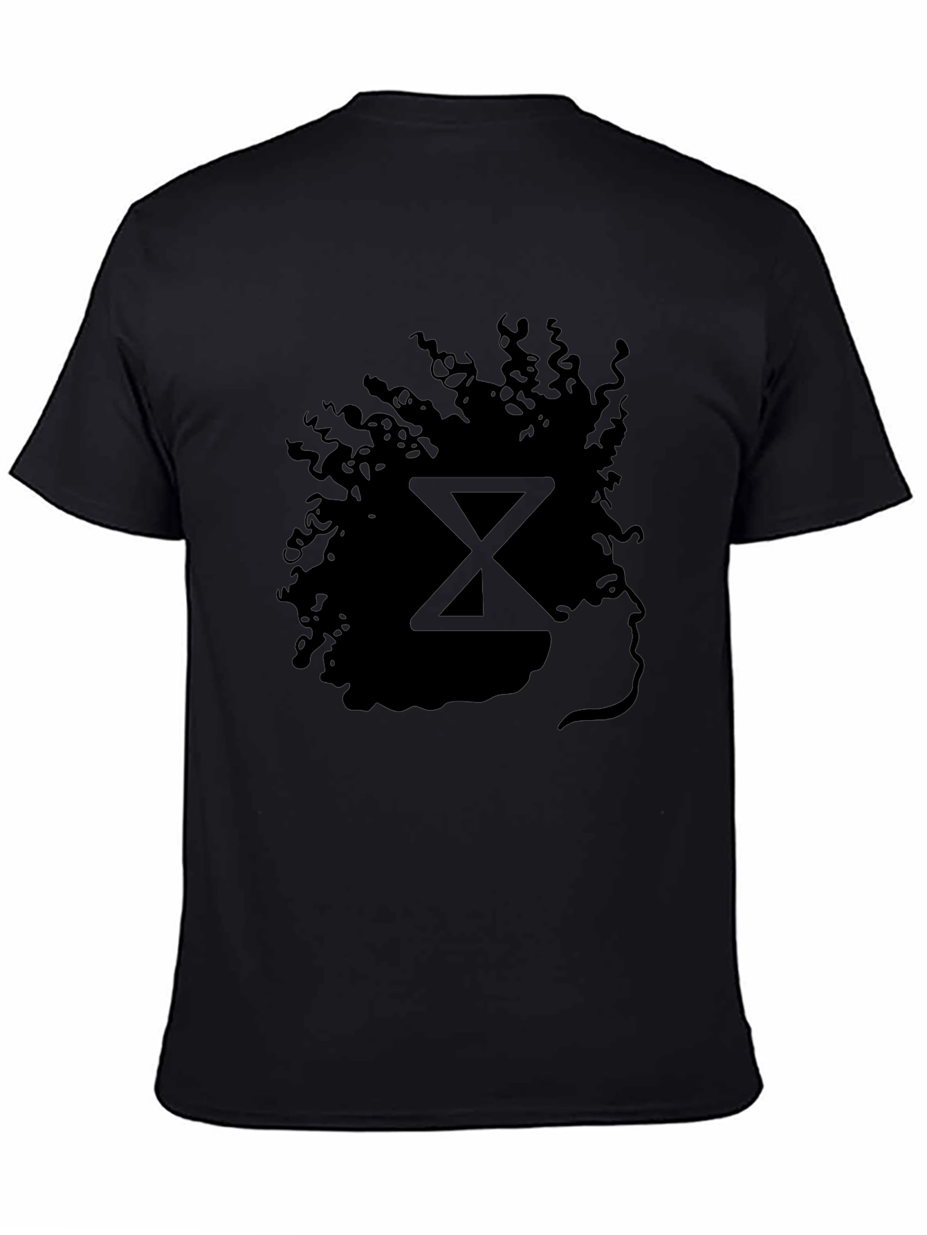 Silhouette Afro T-Shirt - Stylish Black Graphic Tee