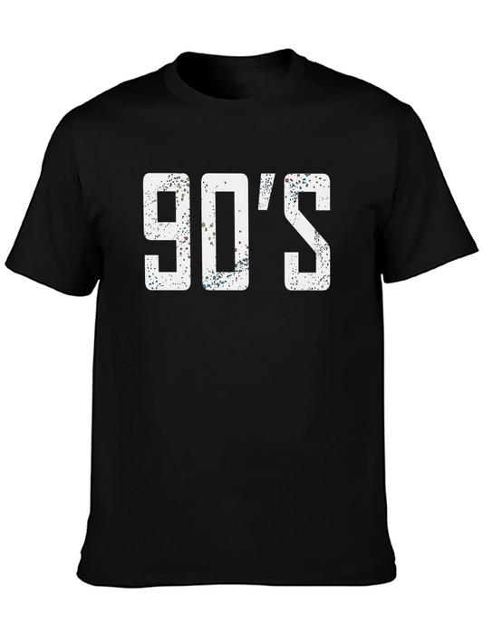 90s Throwback Graphic Tee - Black