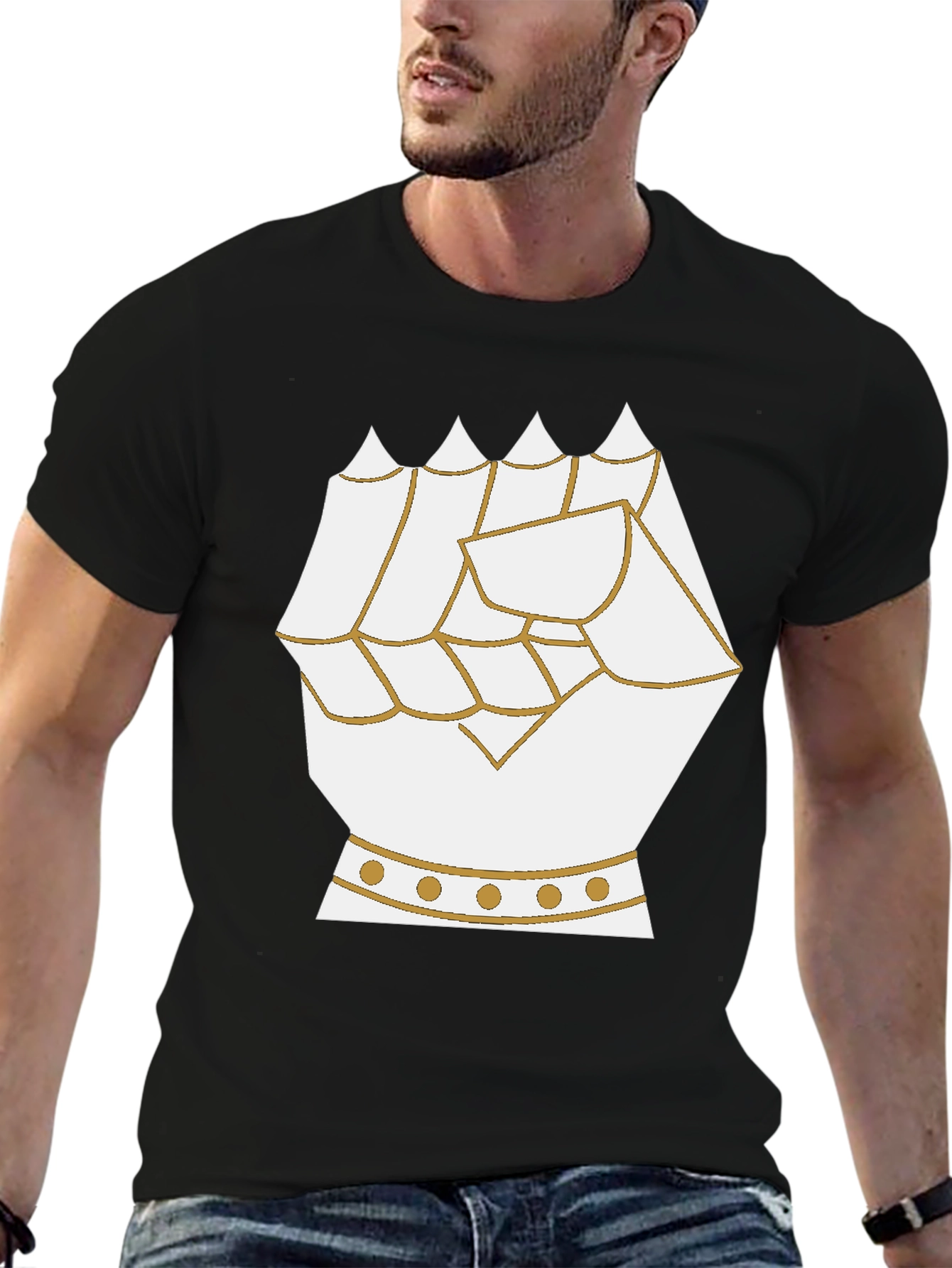 Armored Gauntlet Graphic Tee - Black