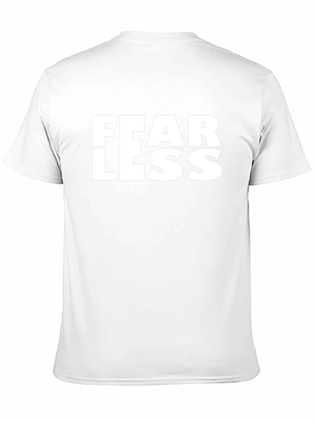 Fearless Graphic Tee - Black Cotton T-Shirt