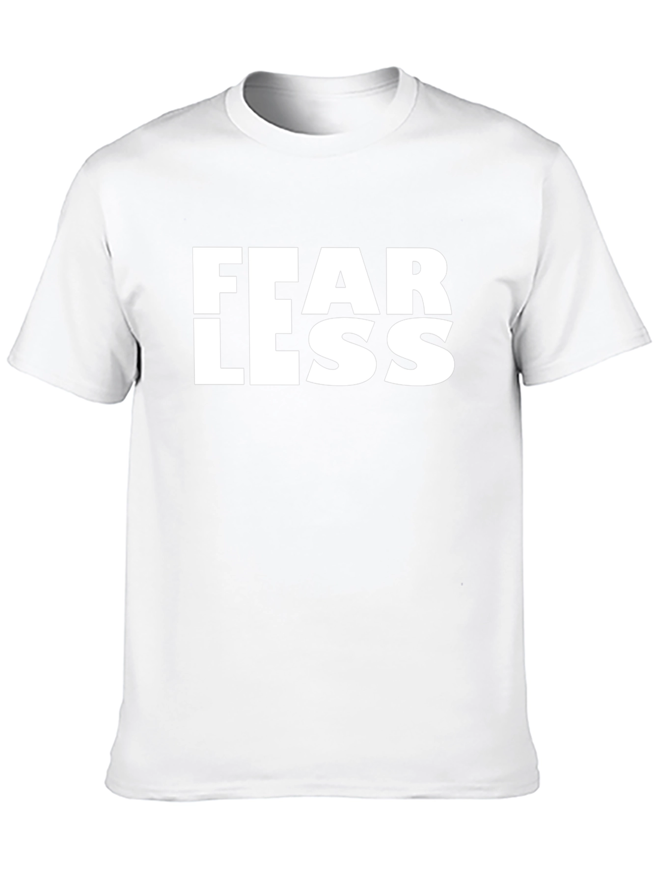 Fearless Graphic Tee - Black Cotton T-Shirt