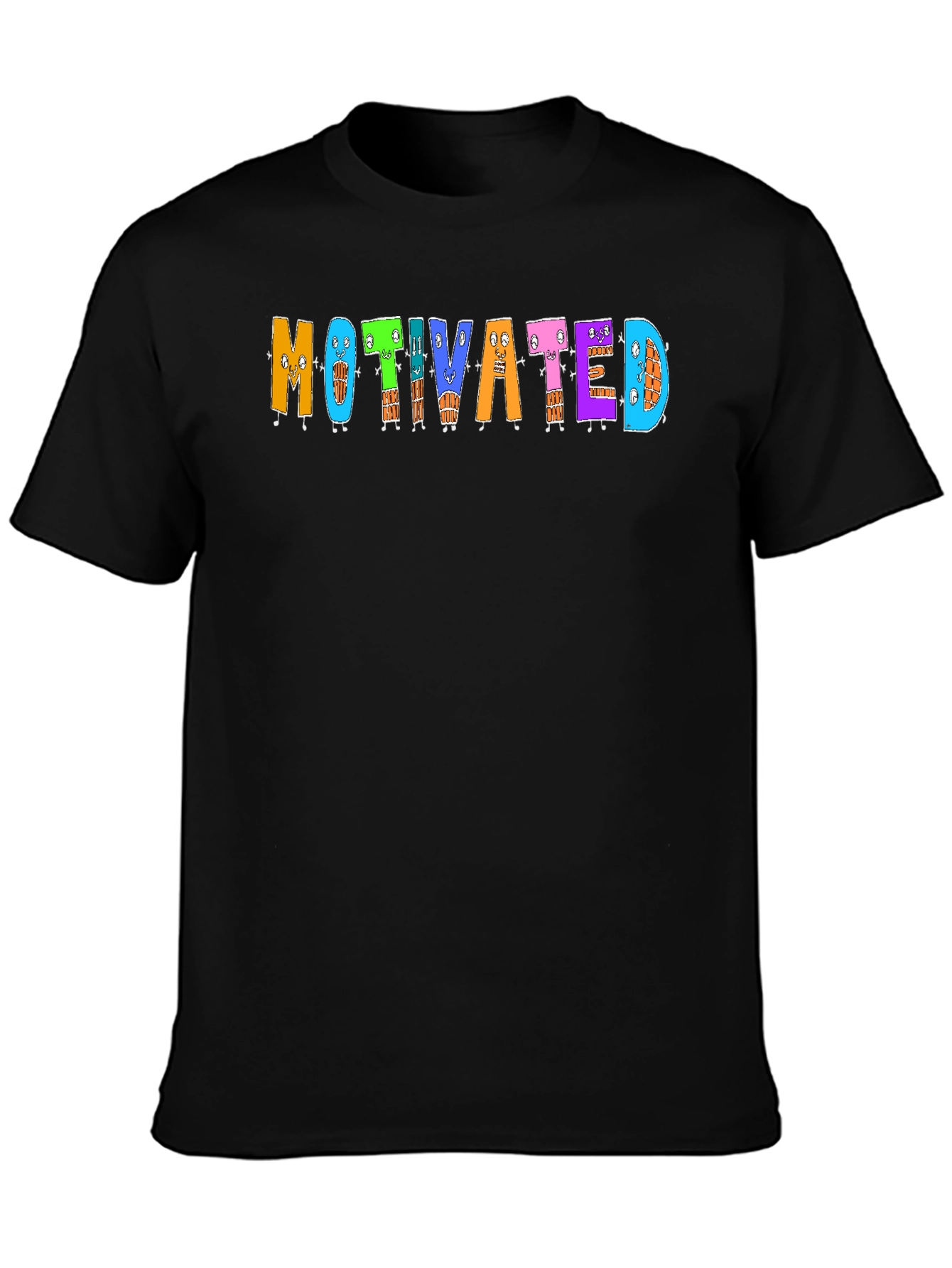 Motivated Cartoon Graphic T-Shirt
