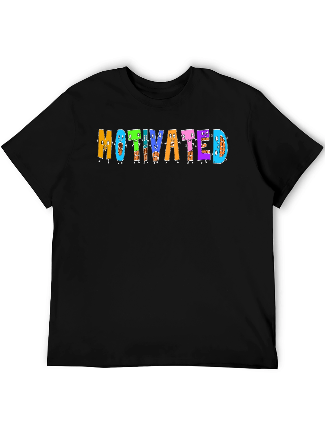 Motivated Cartoon Graphic T-Shirt
