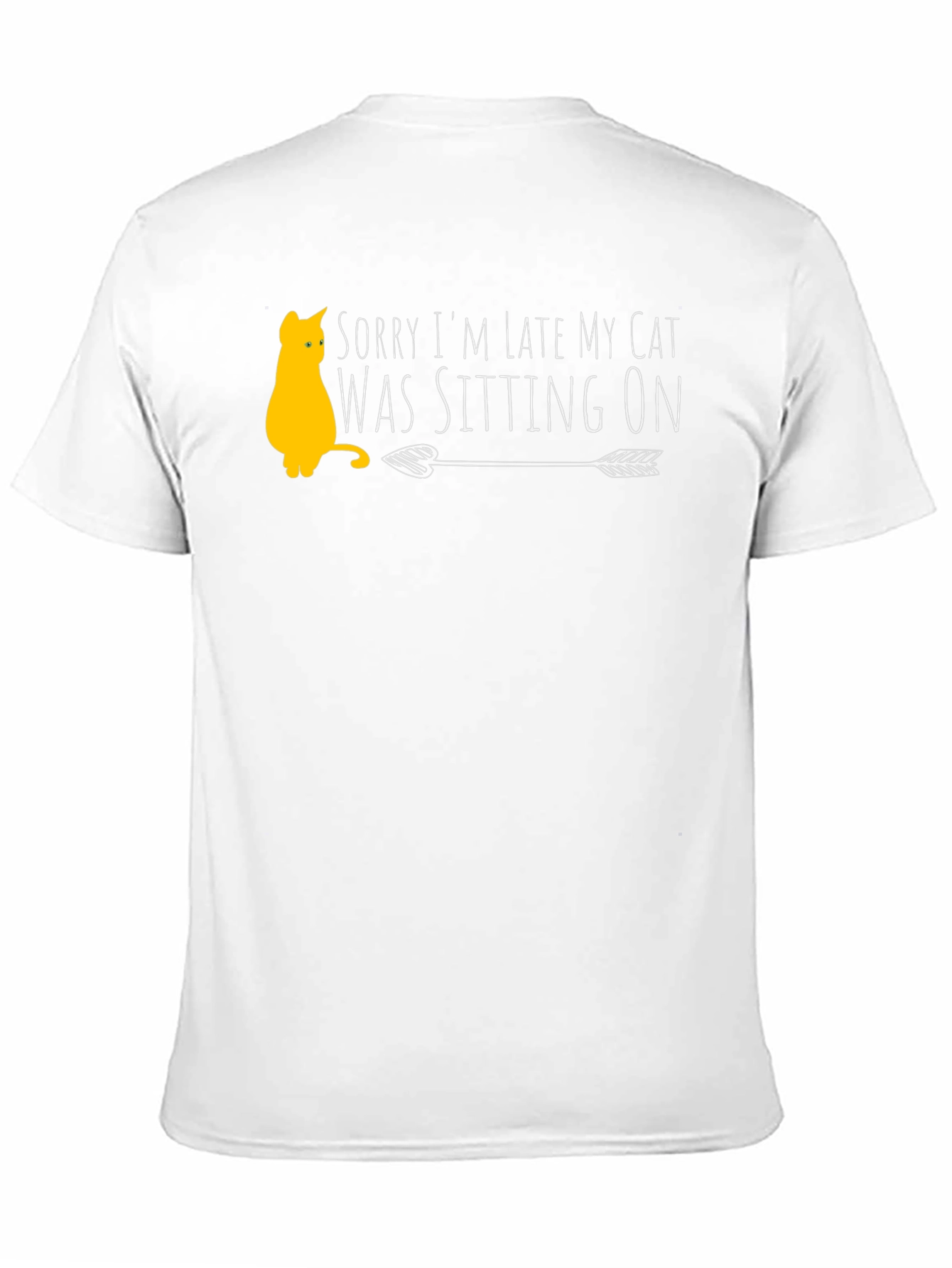 Funny Cat Lover T-Shirt - Sorry Im Late
