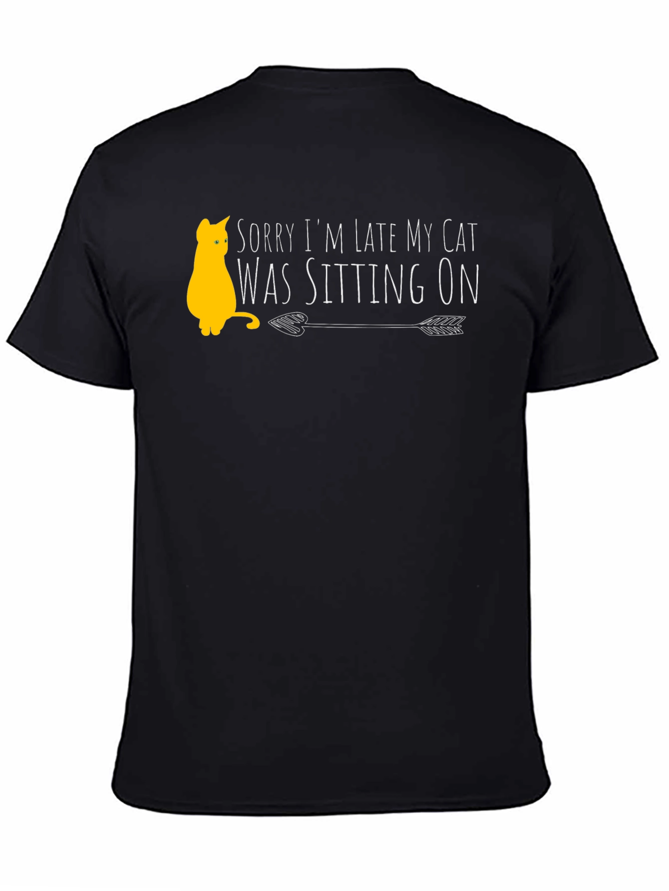 Funny Cat Lover T-Shirt - Sorry Im Late
