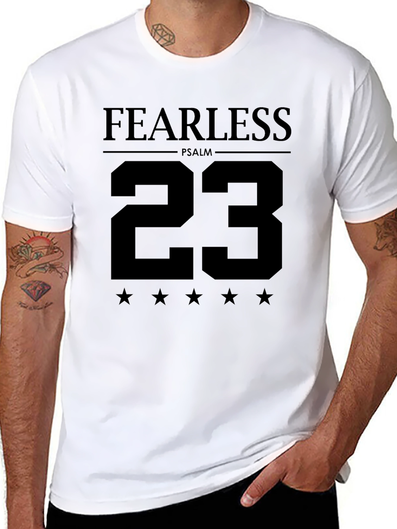 Fearless Psalm 23 Graphic Tee